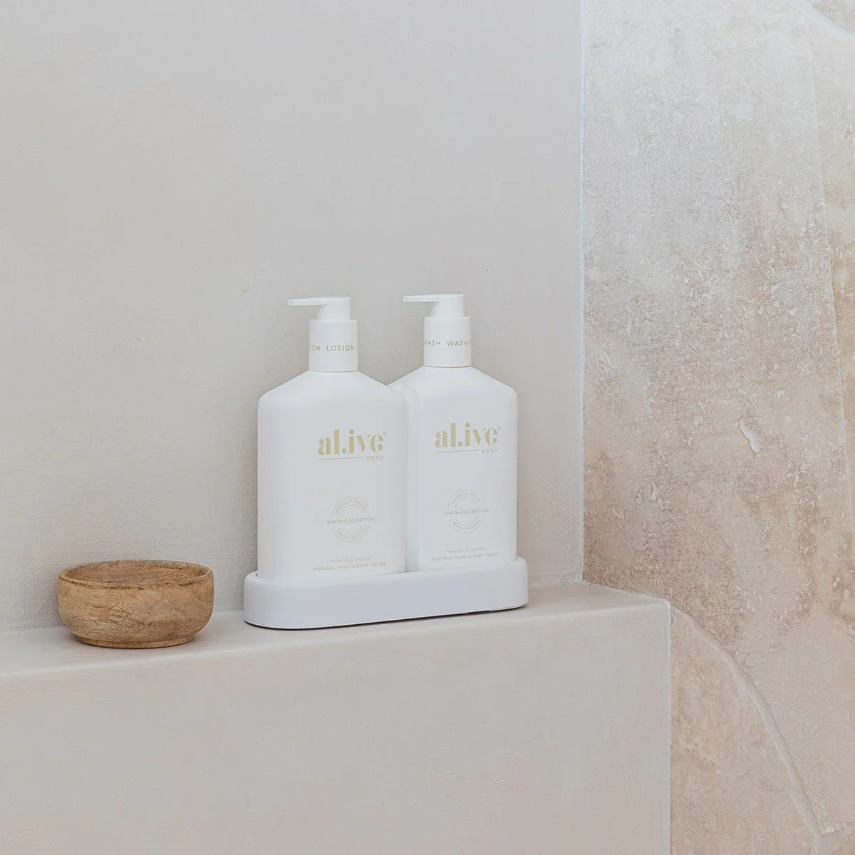Al.ive Wash & Lotion Duo + Tray - Mango & Lychee - Image 4