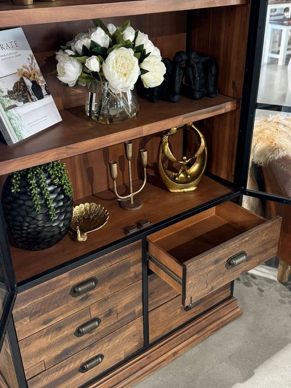 Artisan Bookcase with 6 Drawers - Image 4