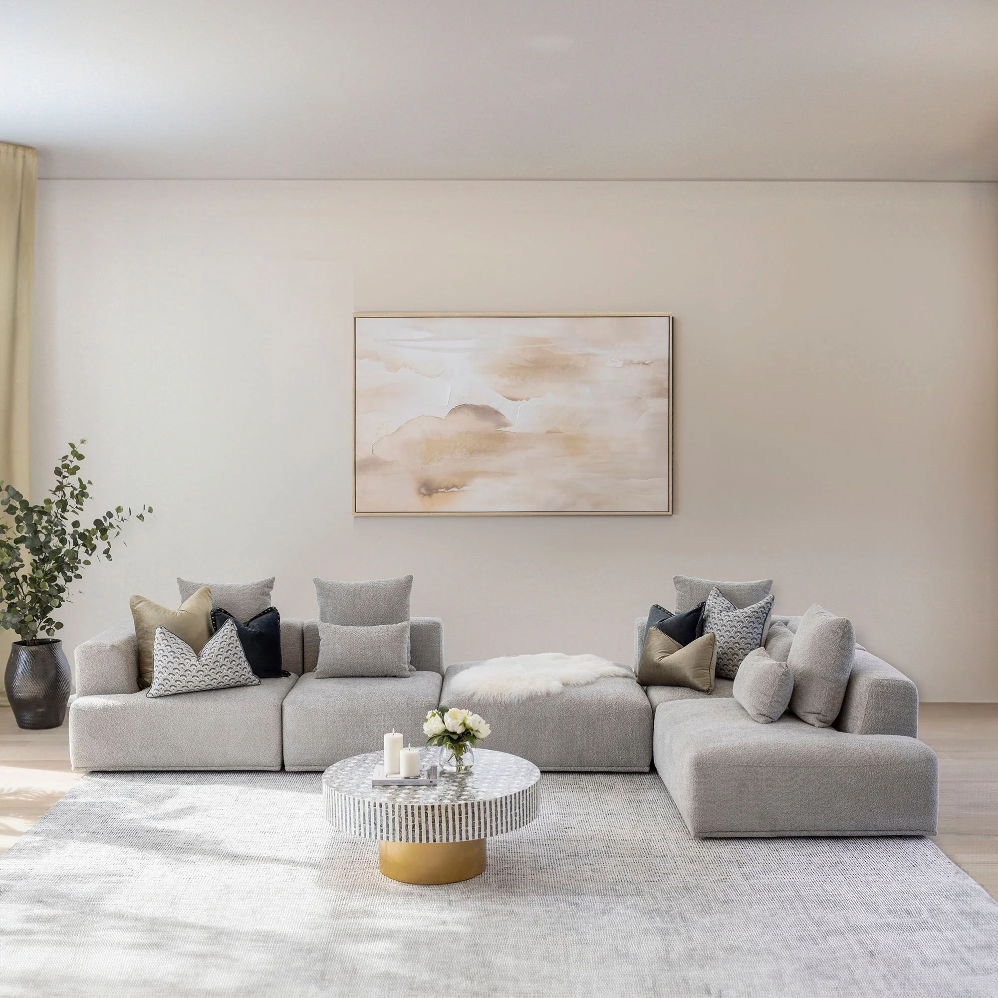 Axel 1.5 Seater with LHS Arm - Grey Gum - Image 4