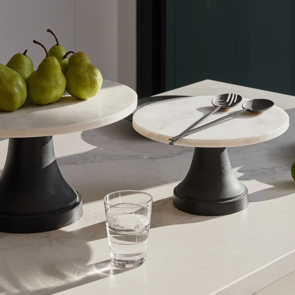 Beesh Iron Salad Servers - Pewter