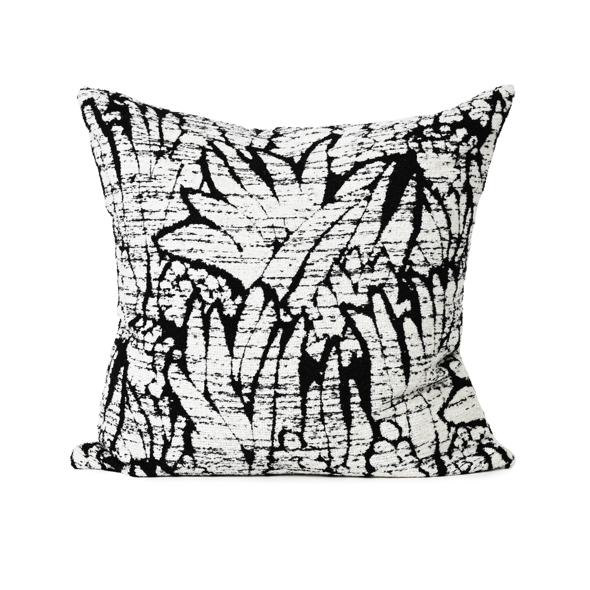 Black Palm Fabric Cushion - Image 2