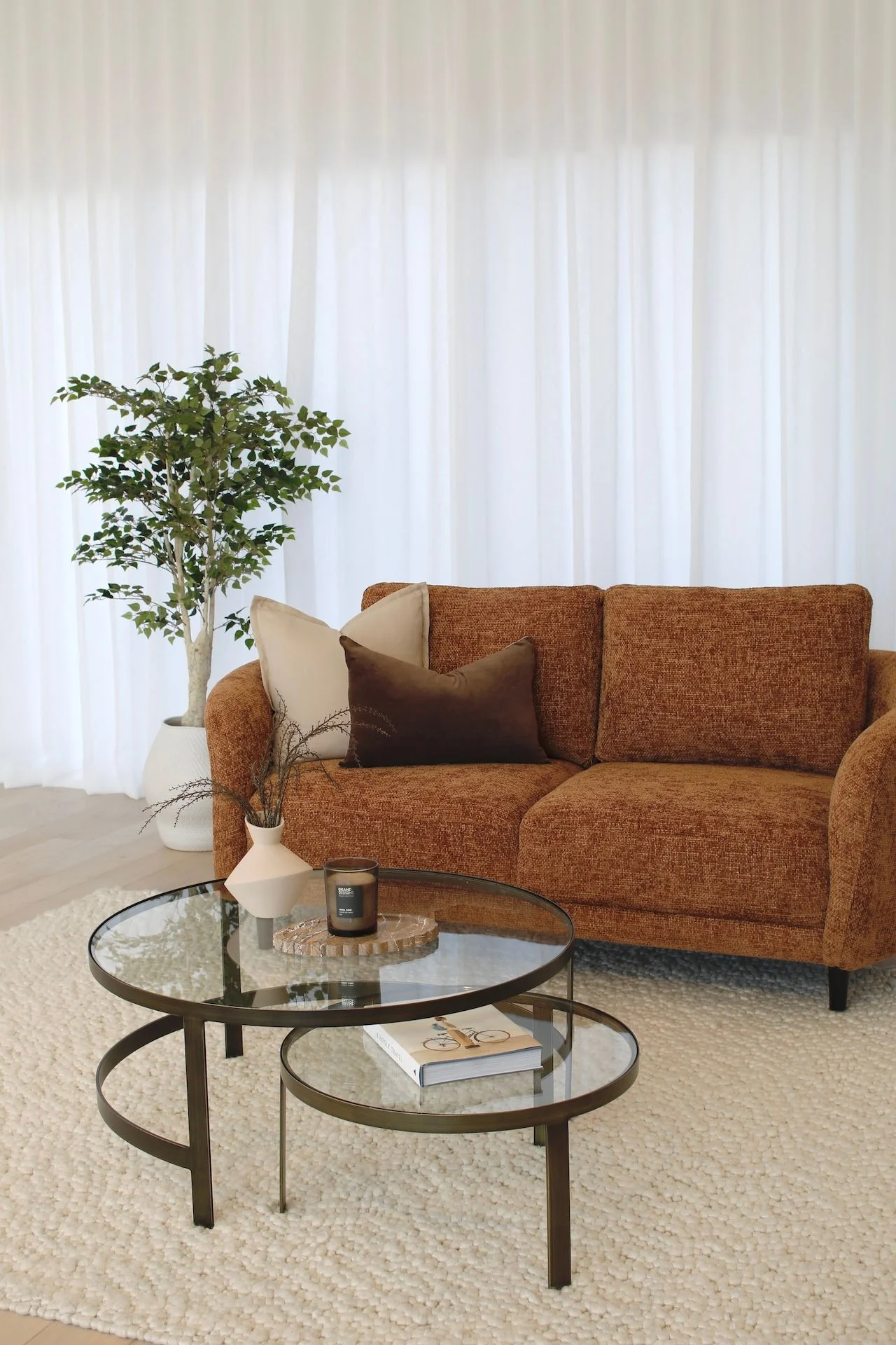 Blaire 2 Seater - Caramel - Image 5