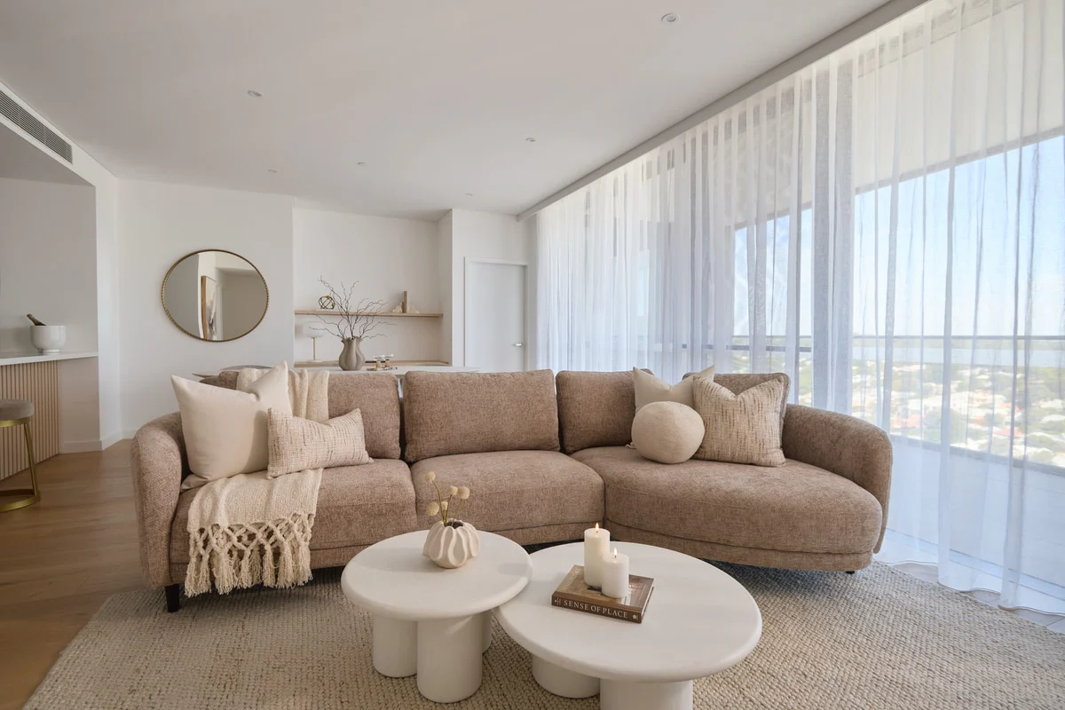 Blaire 3 Seater RHS Chaise Lounge - Mushroom - Image 2