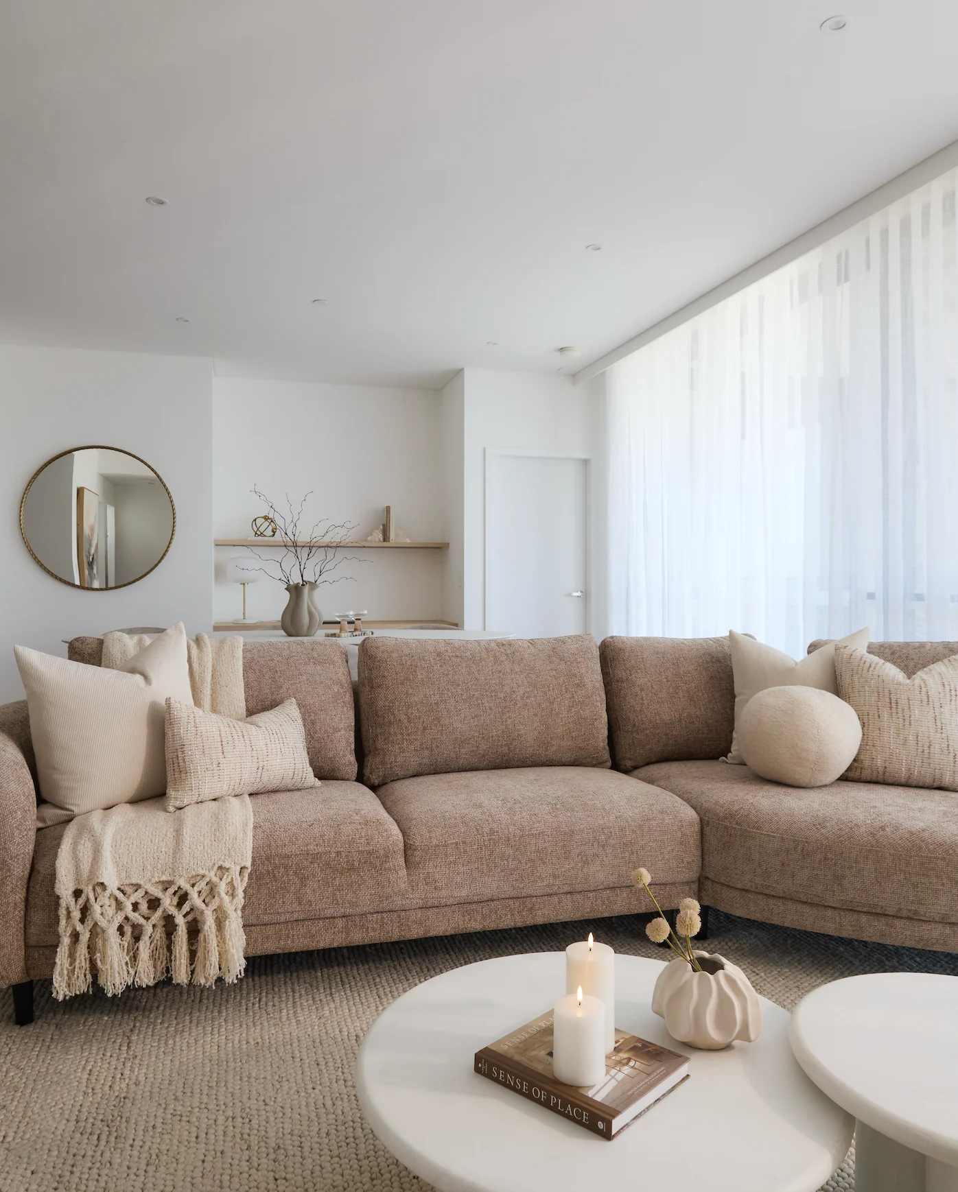 Blaire 3 Seater RHS Chaise Lounge - Mushroom - Image 3