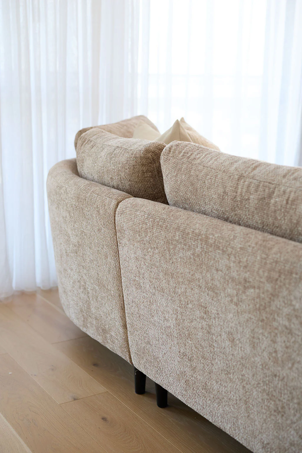 Blaire 3 Seater RHS Chaise Lounge - Mushroom - Image 6