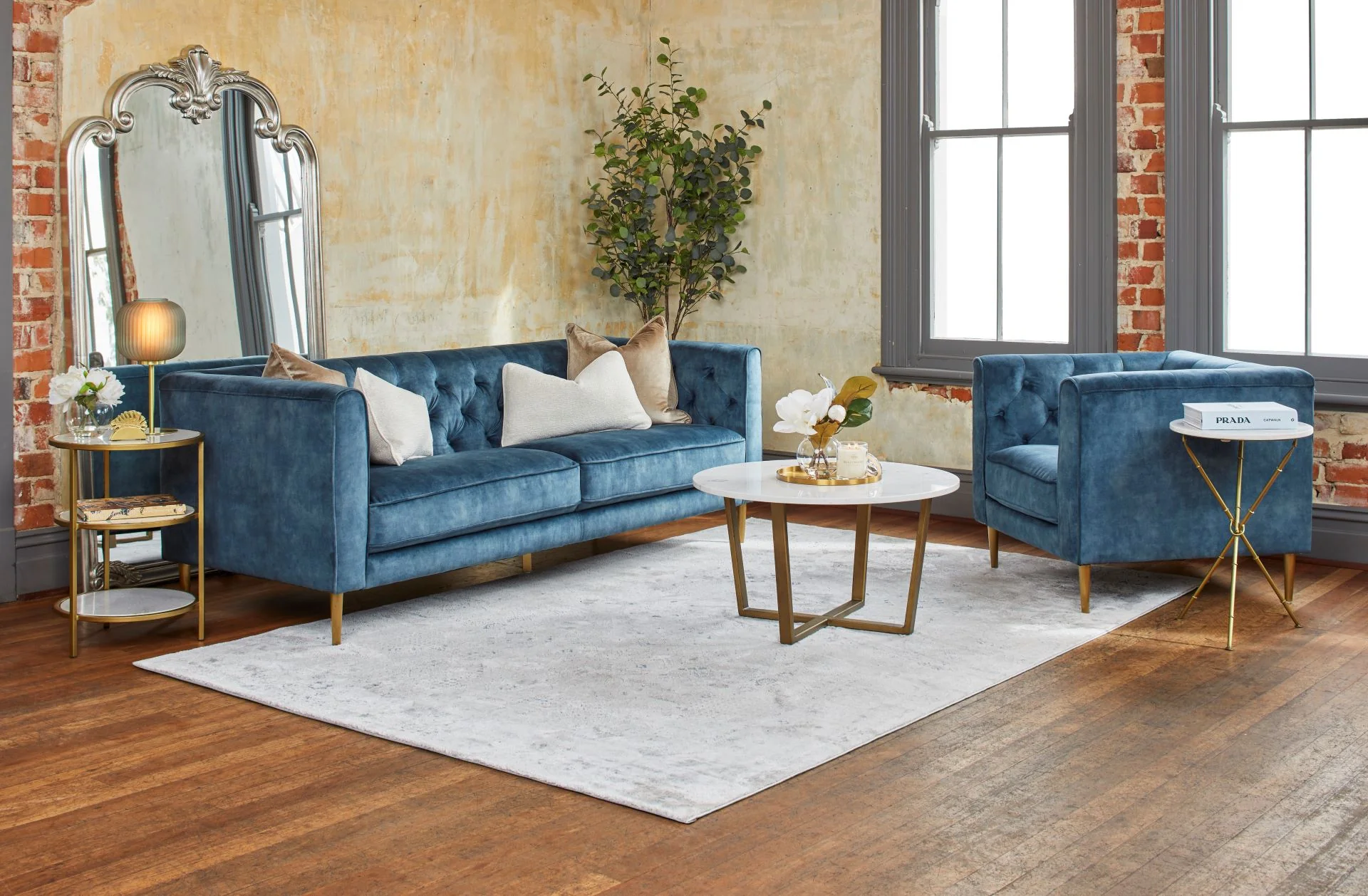 Bloomsburg Armchair - Indigo - Image 3