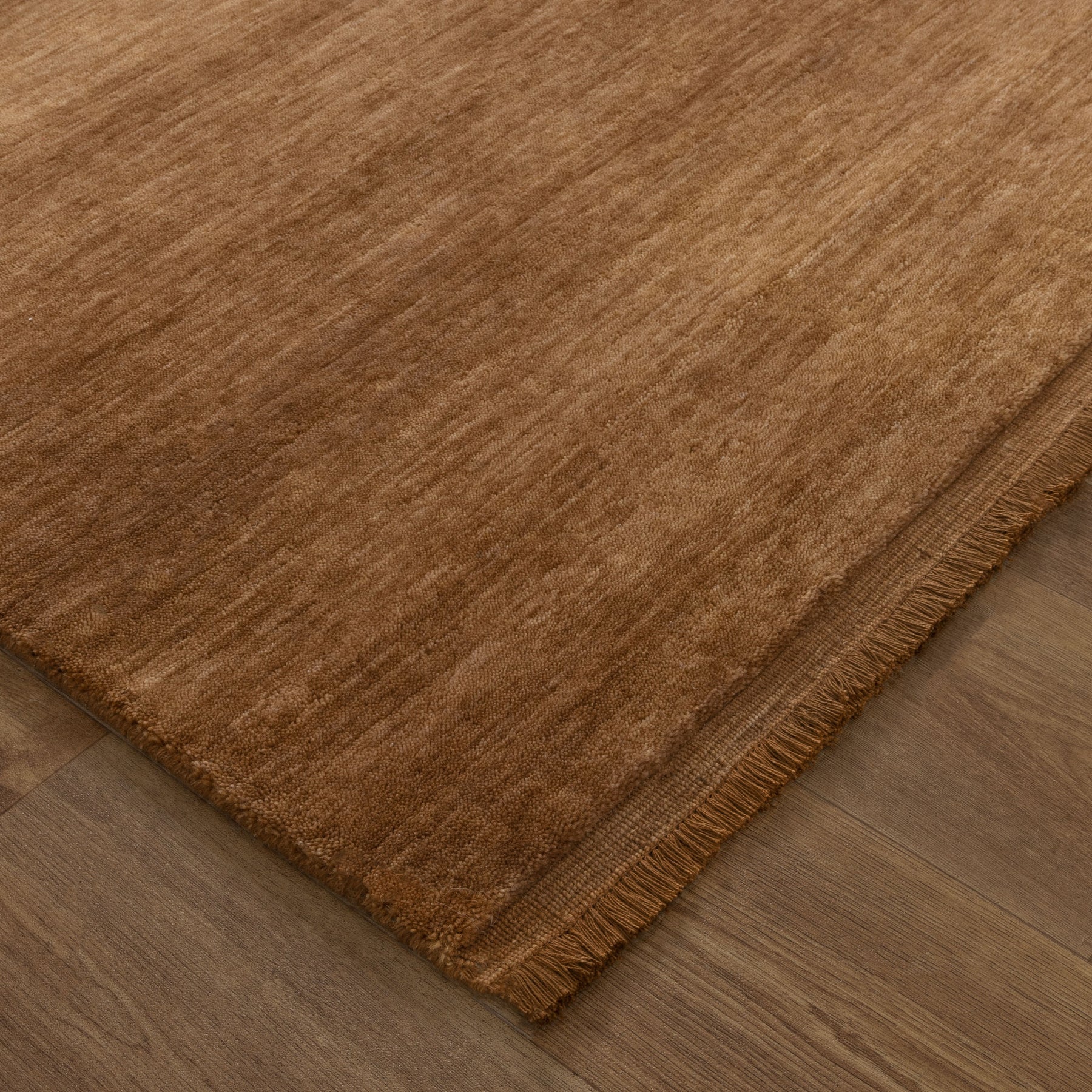 Carmine Hand-Knotted Wool Rug - Butterscotch - Image 3