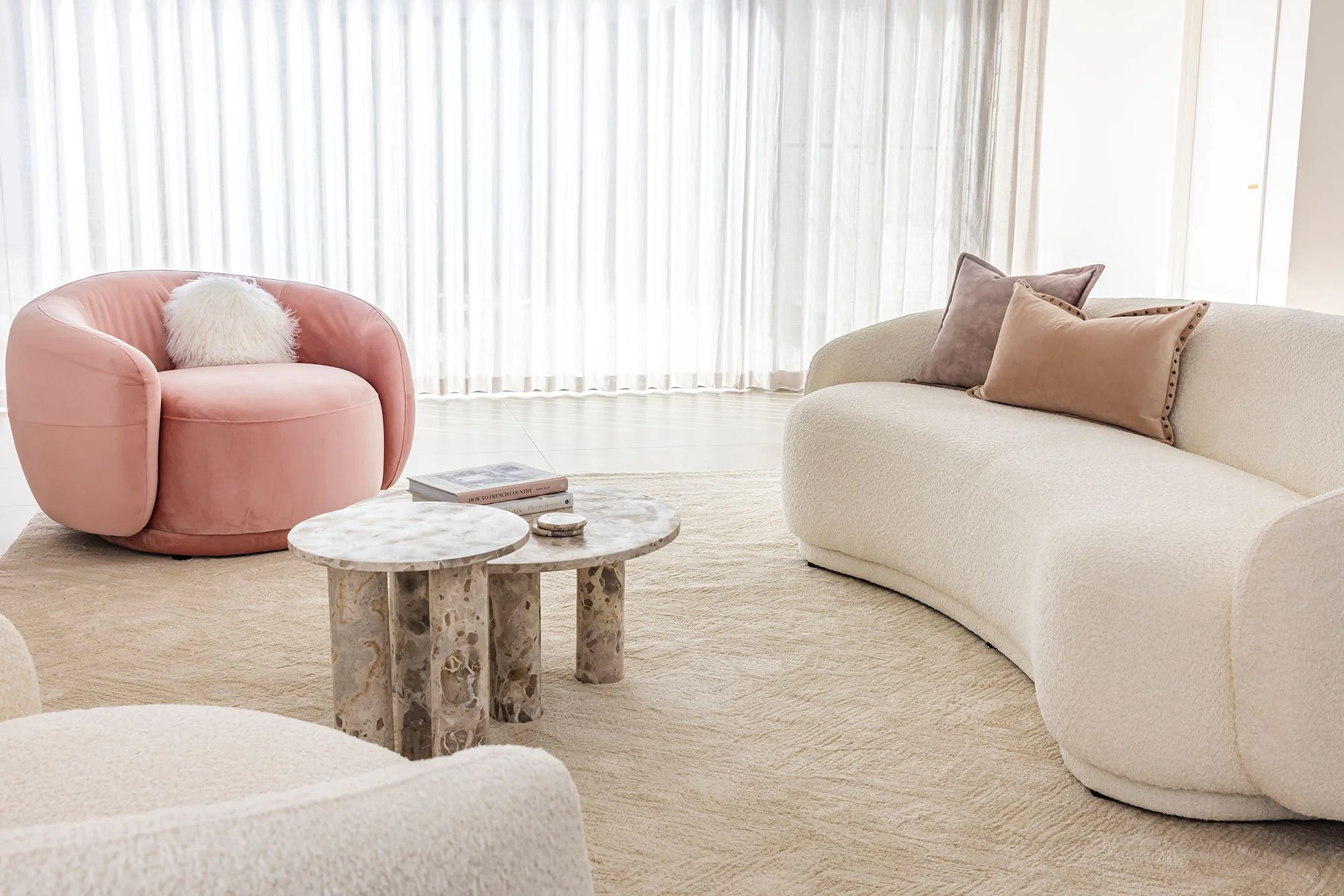 Catalina Armchair - Blush - Image 2