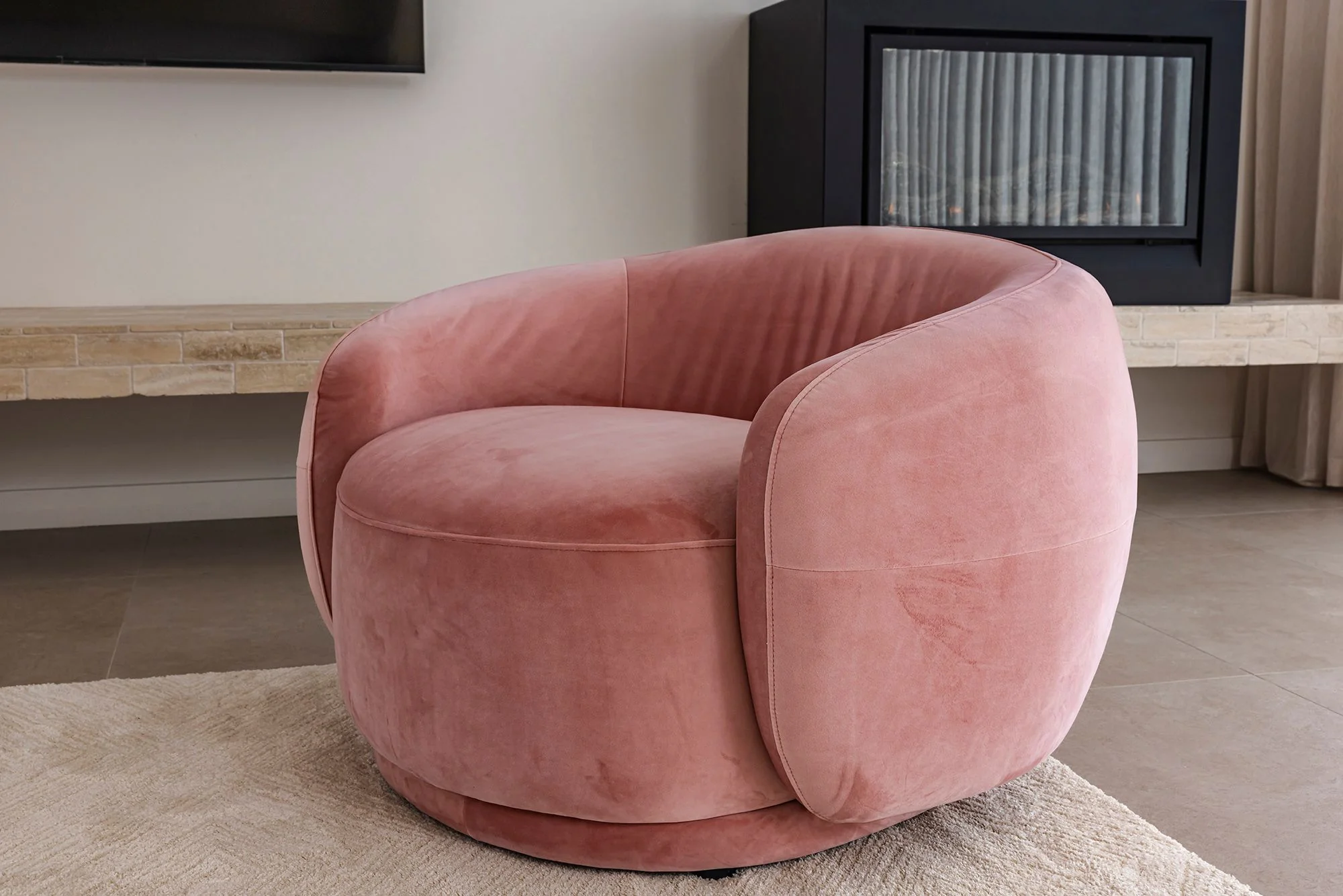 Catalina Armchair - Blush - Image 5