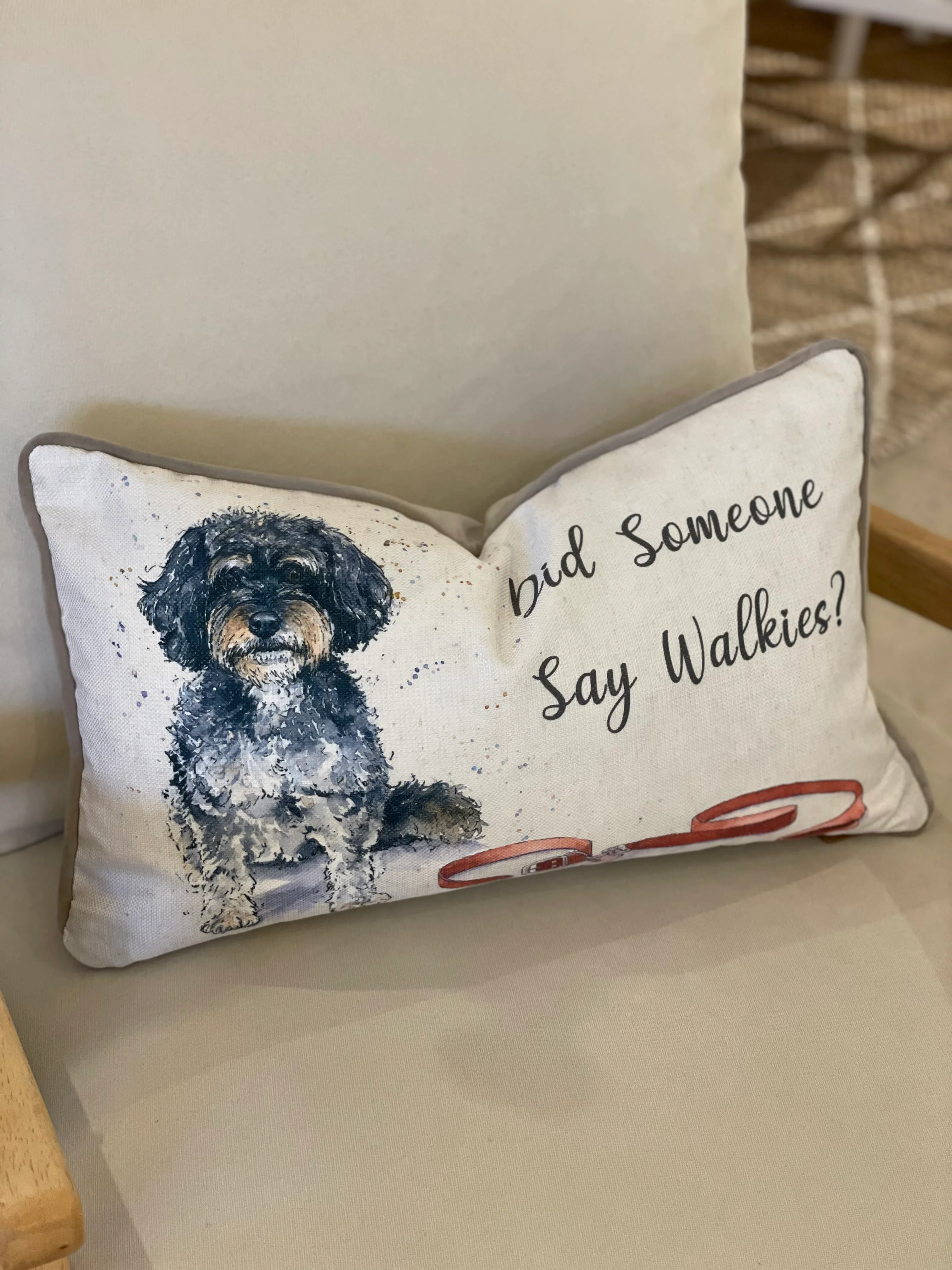 Cavapoo Walkies Cushion