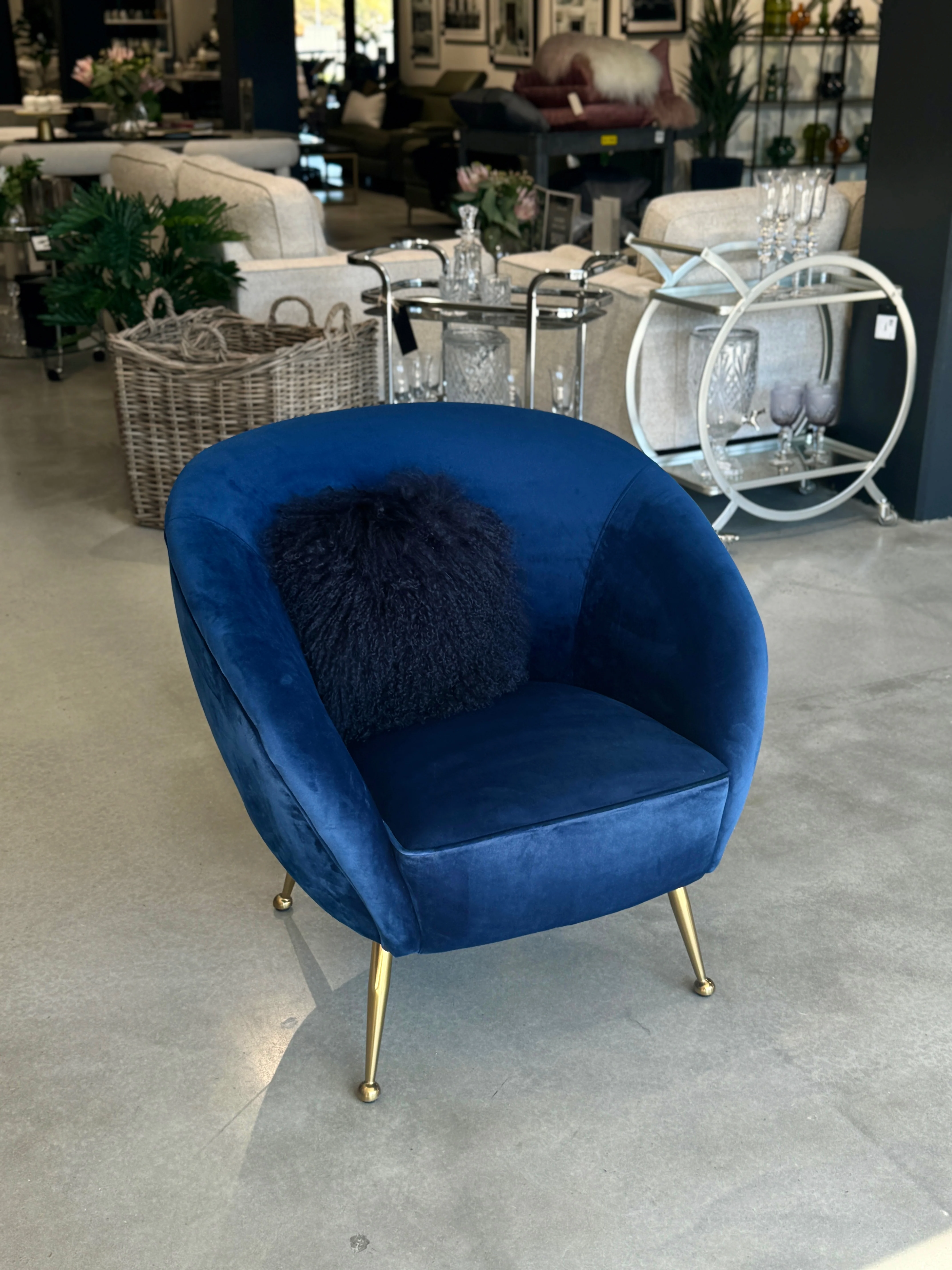 Como Accent Chair - Navy - Image 4