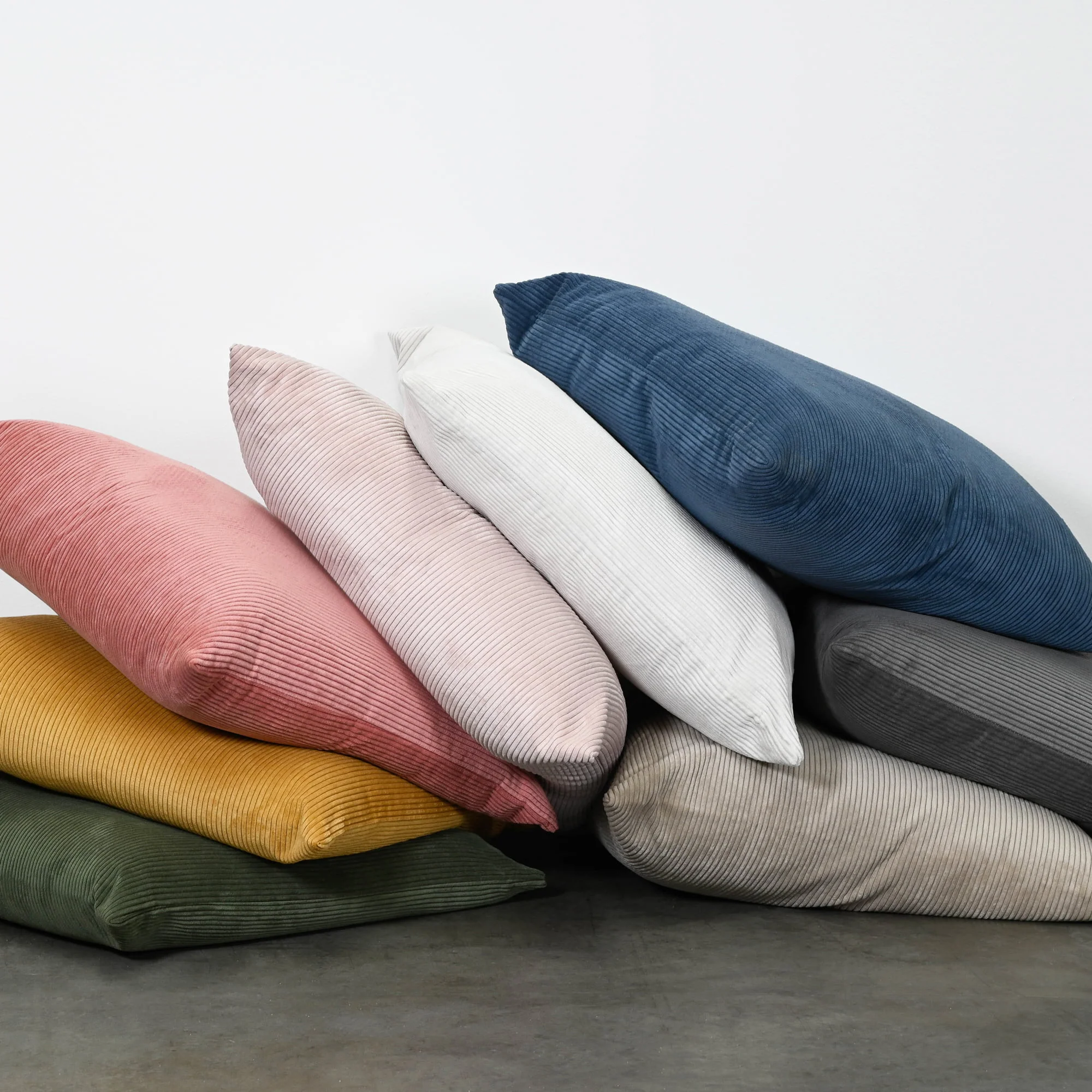 Cord Square Cushion - Cream - Image 3