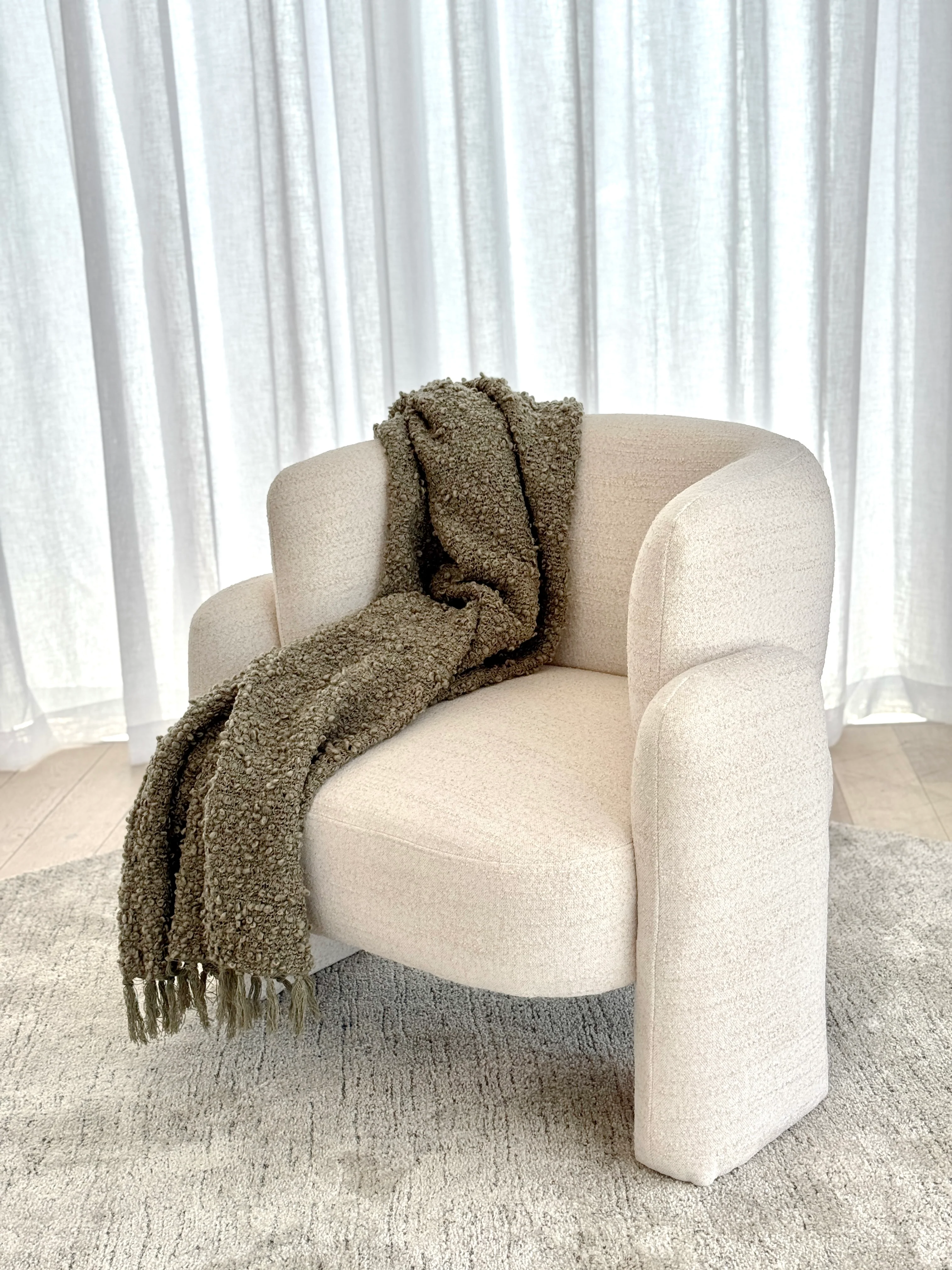 Esme Accent Chair - Marshmallow - Image 3