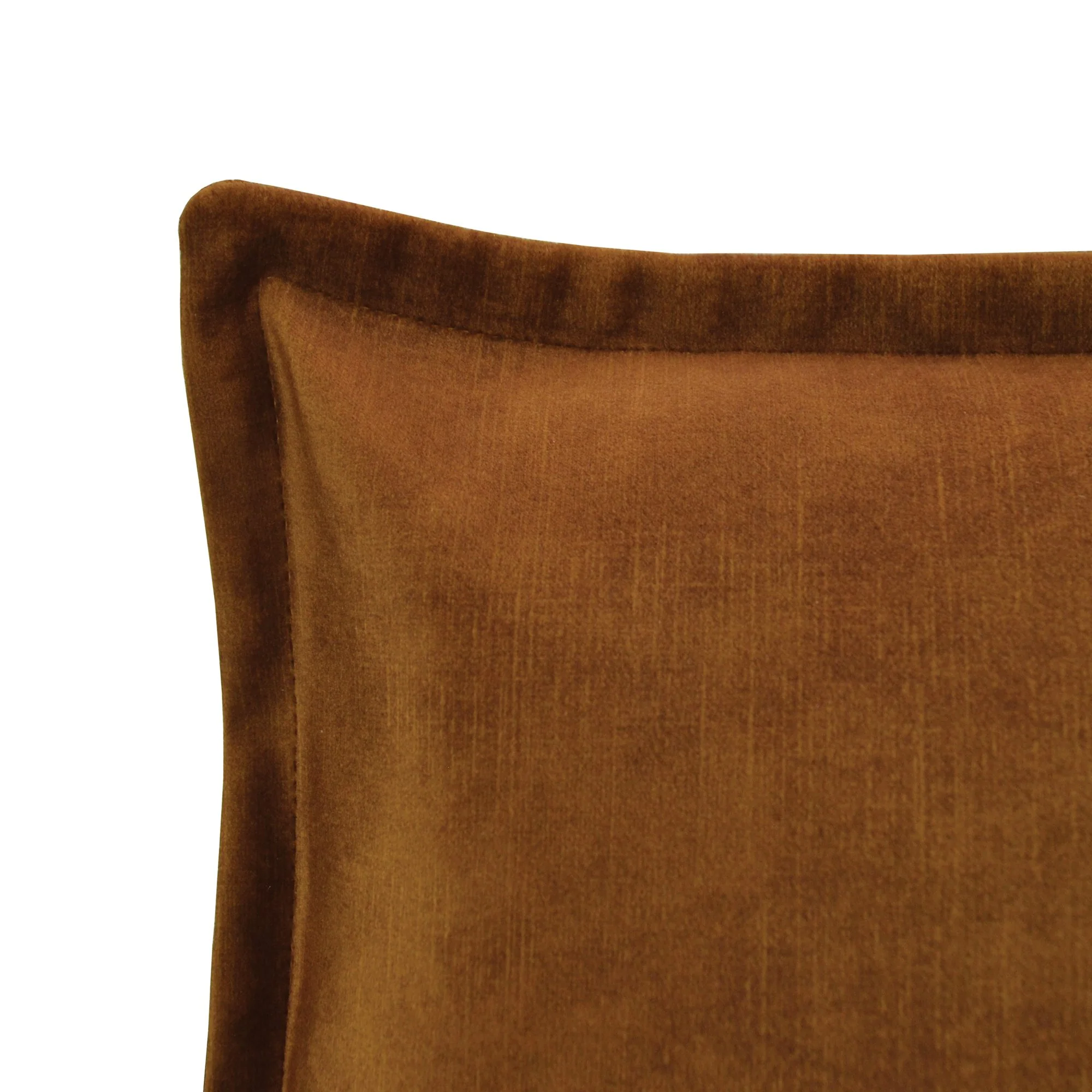Essential Plush Velvet Cushion - Rust - Image 2