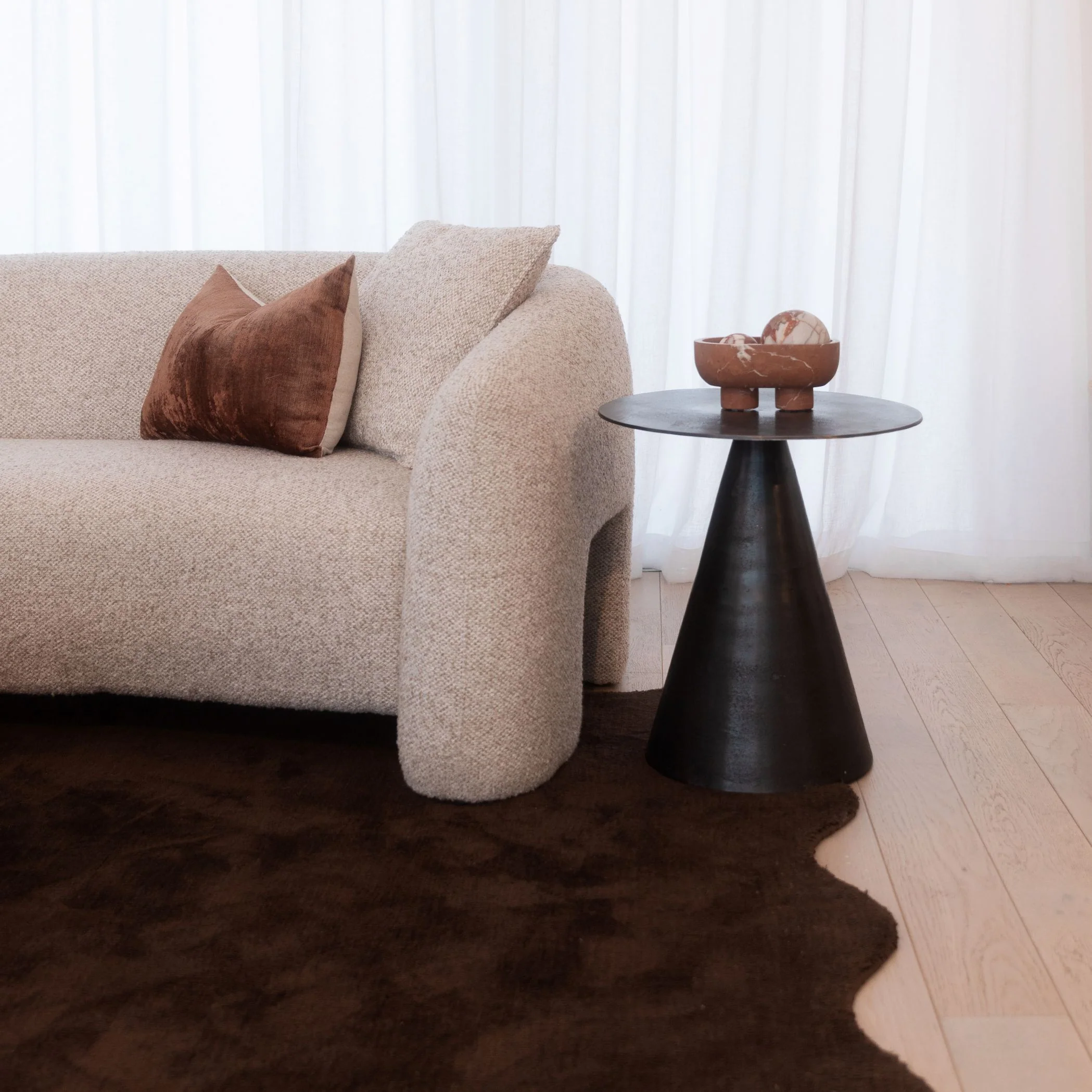 Forge Side Table - Gun Metal Grey - Image 2