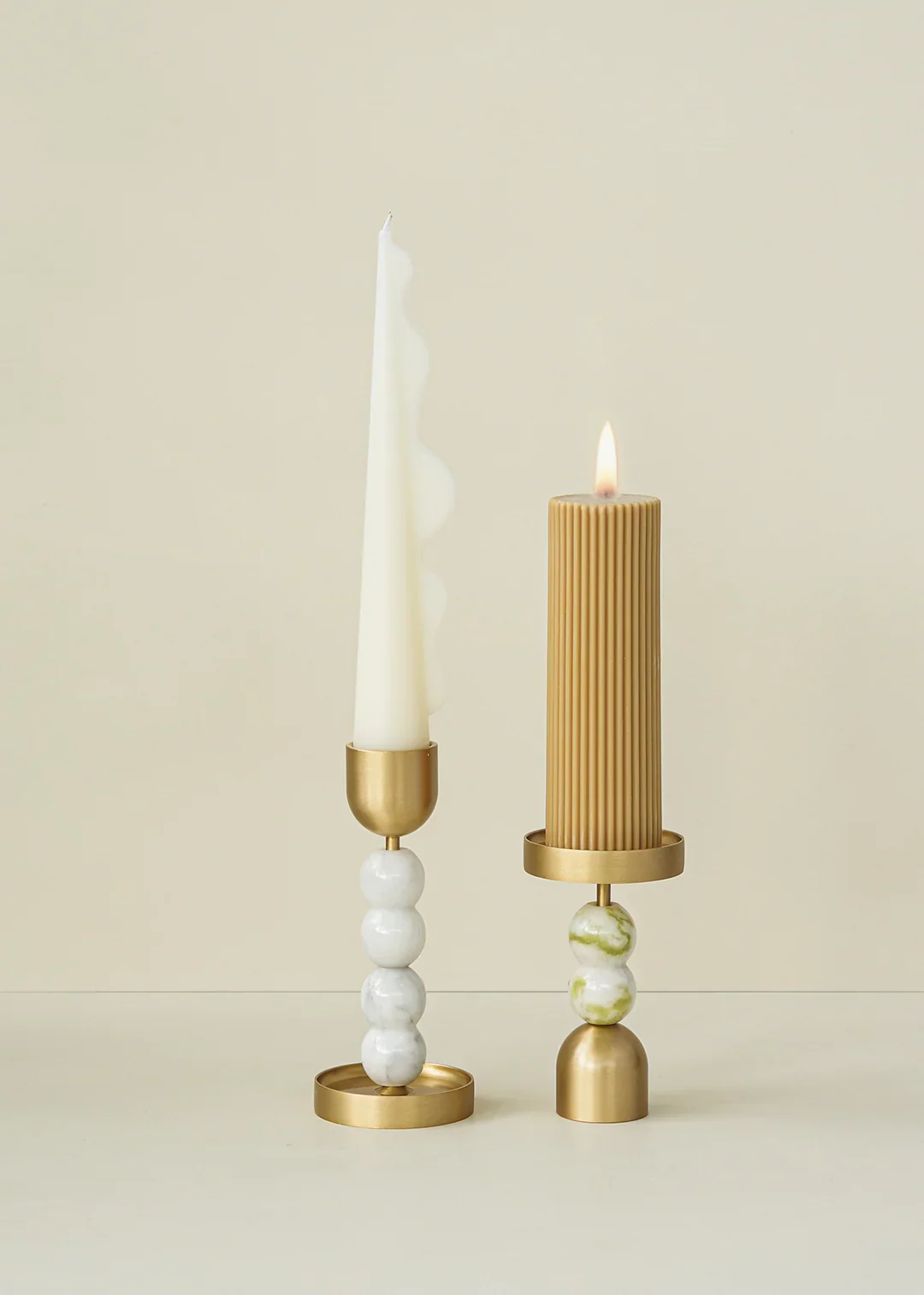 Gourd-Geous Candle Holder - M Yellow Speckle - Image 3
