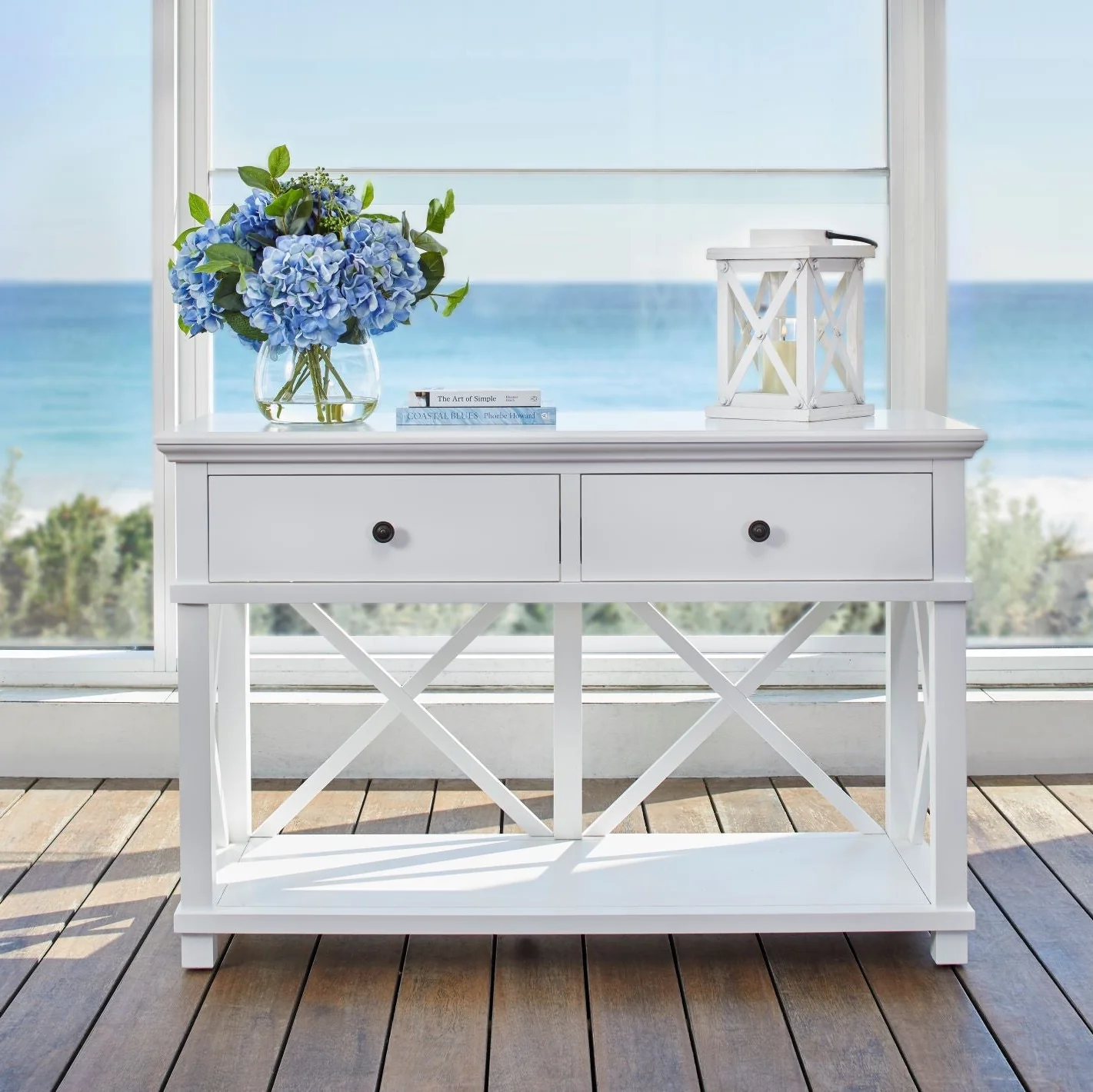 Hampton 2 Drawer Console