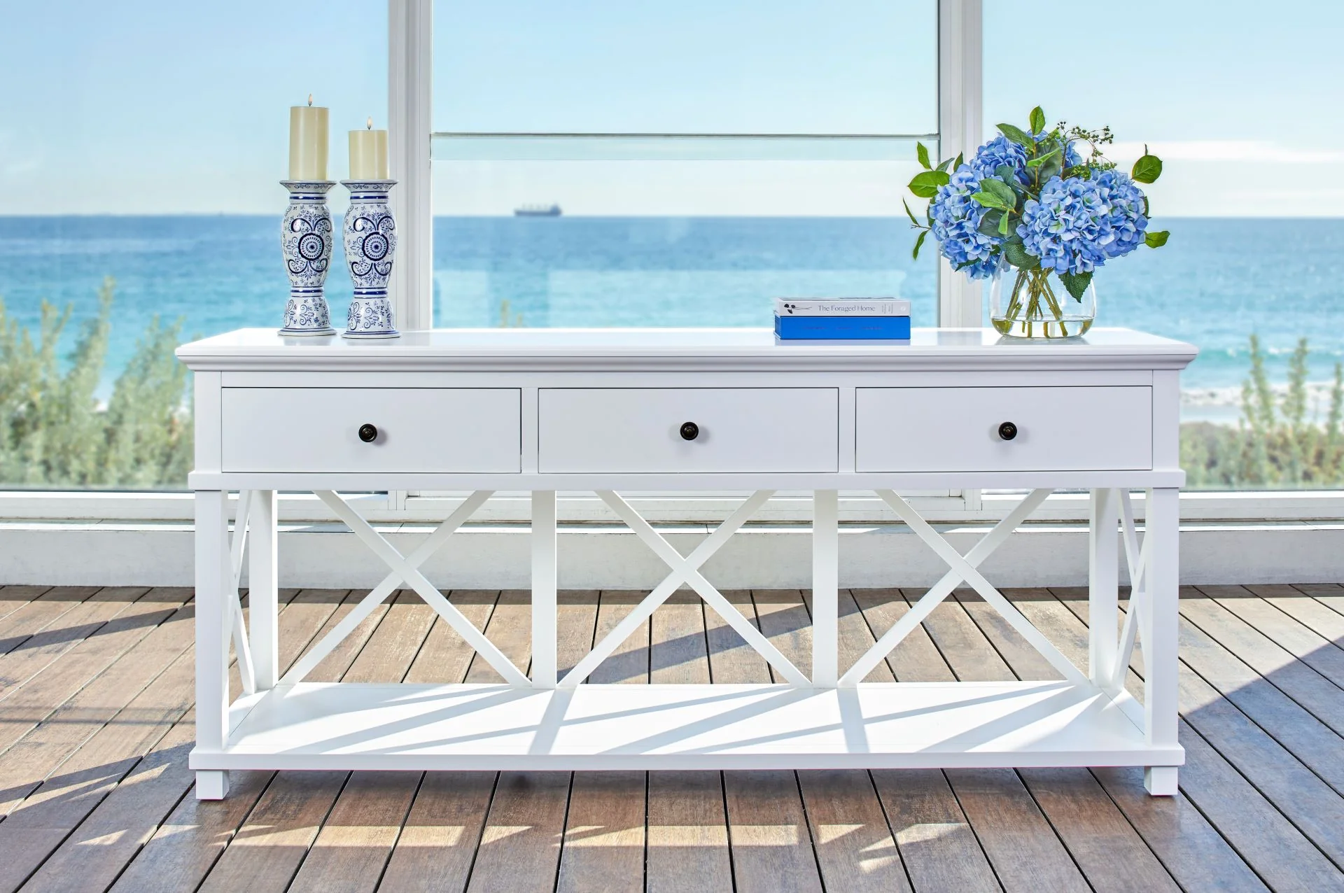 Hampton 3 Drawer Console