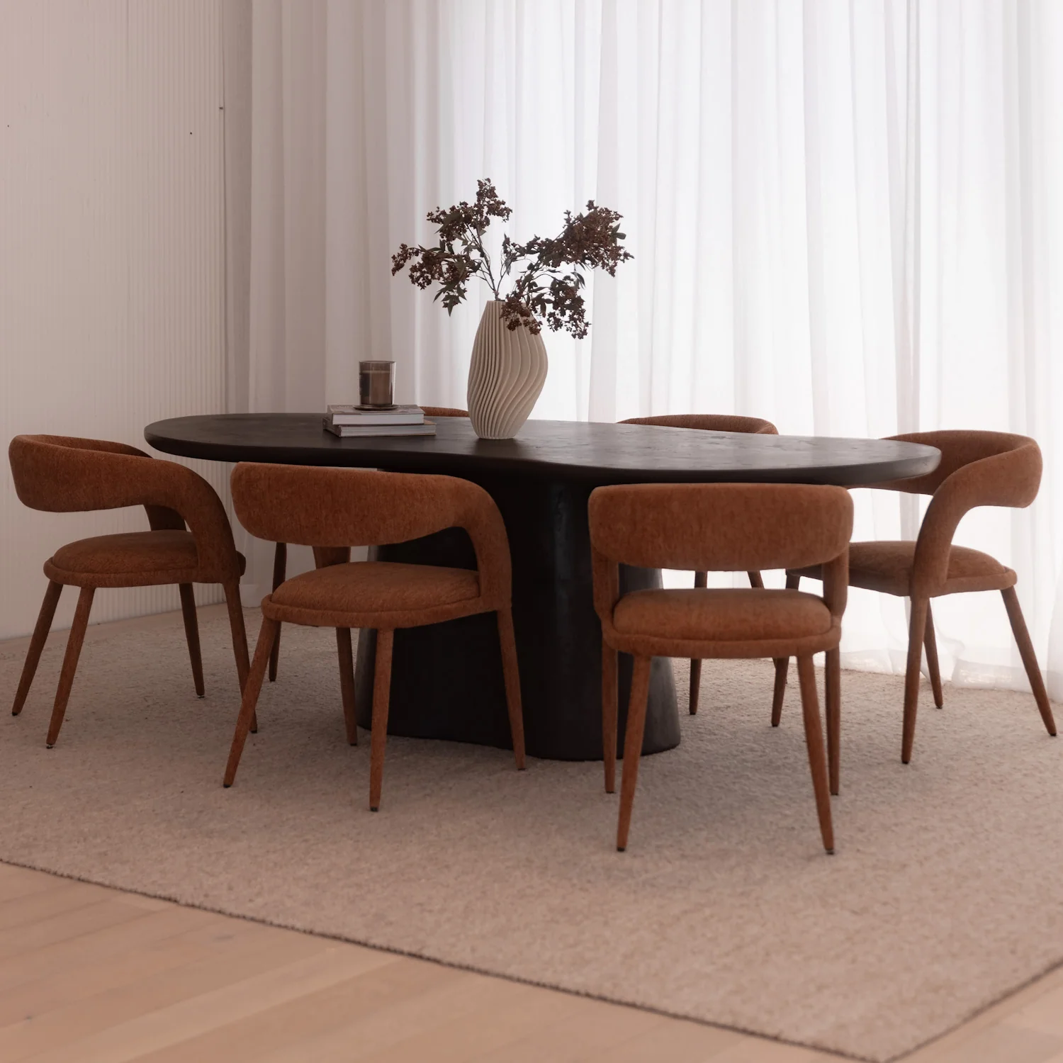 Iliad 2400 Dining Table - Black - Image 3
