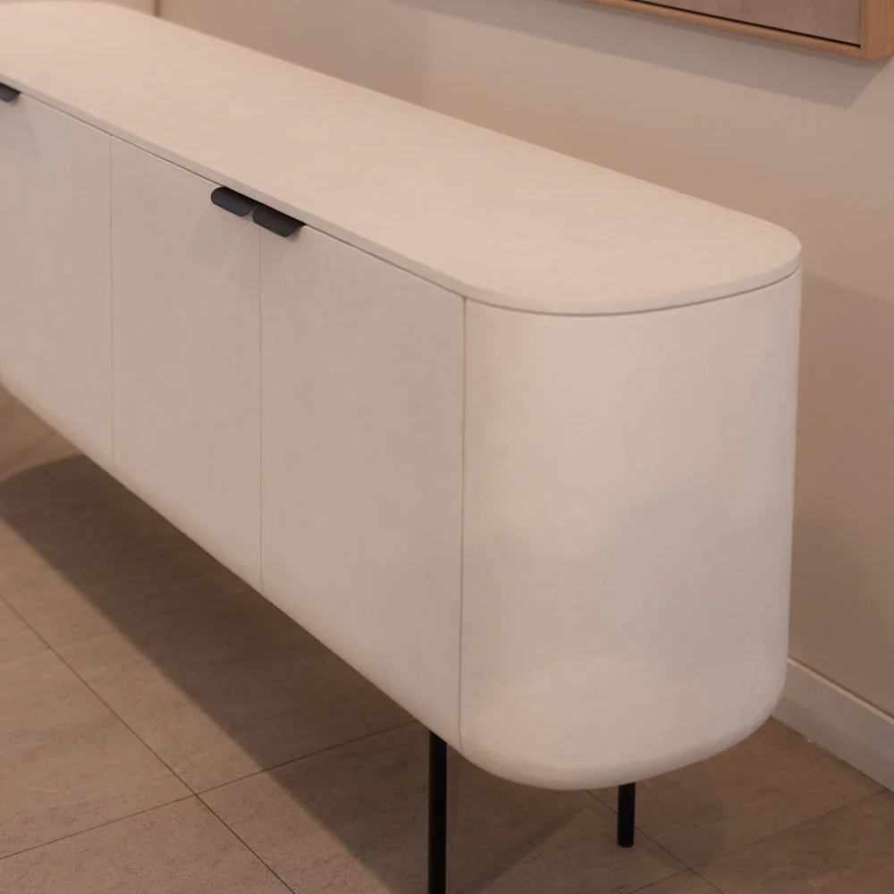 Iliad 4 Door Sideboard - White - Image 4