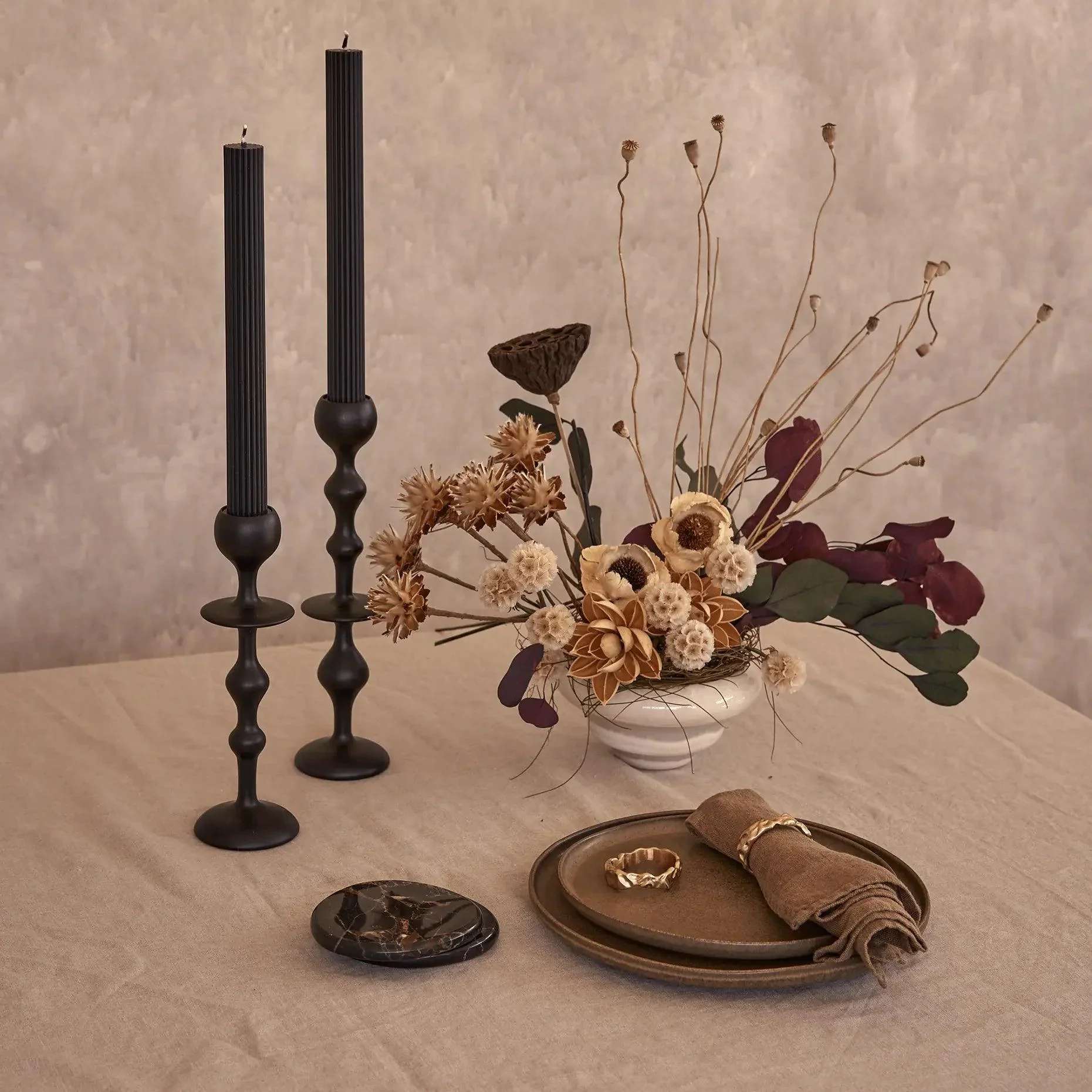 Infinity Candle Holder - Black Medium - Image 3