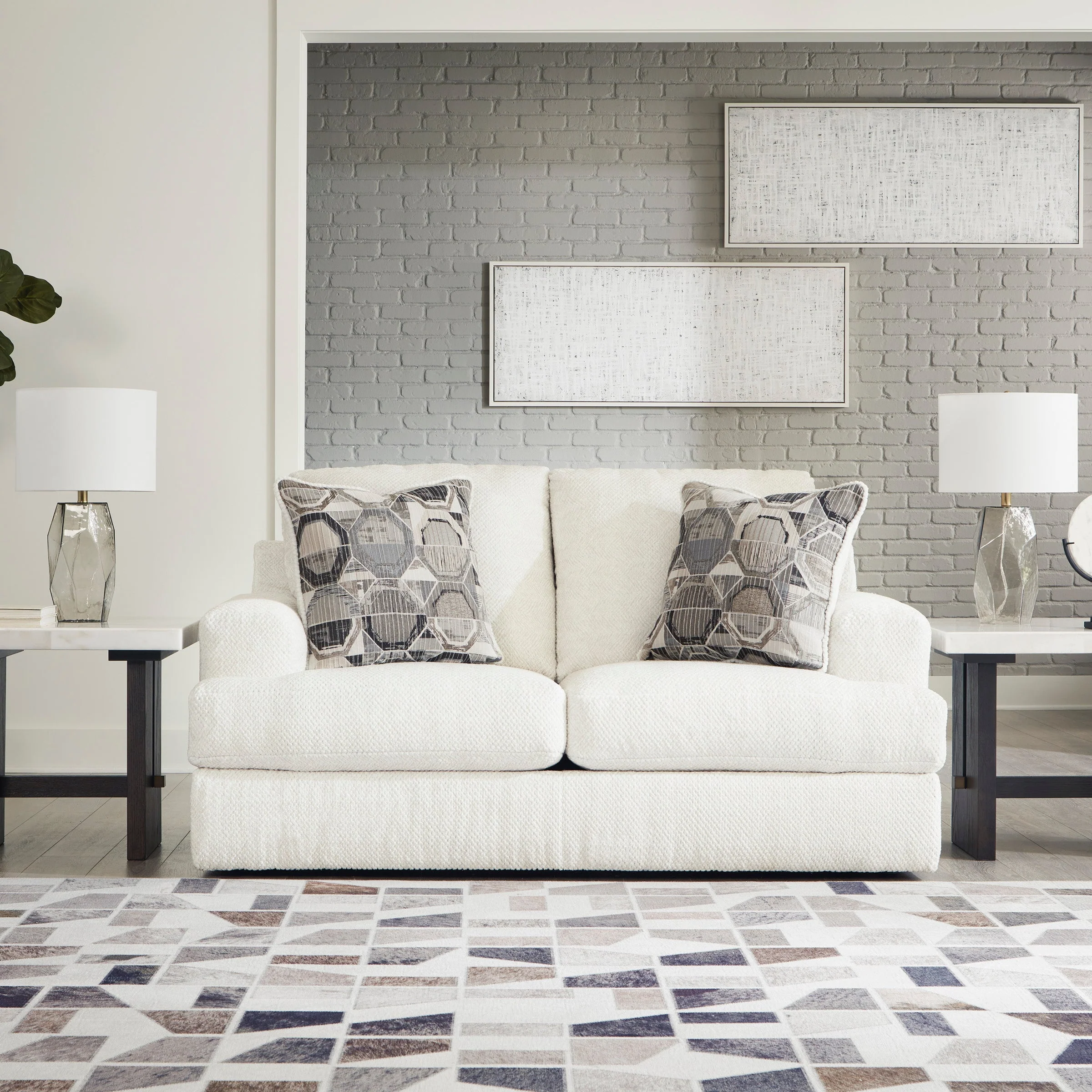Karoline 2 Seater Sofa - Linen