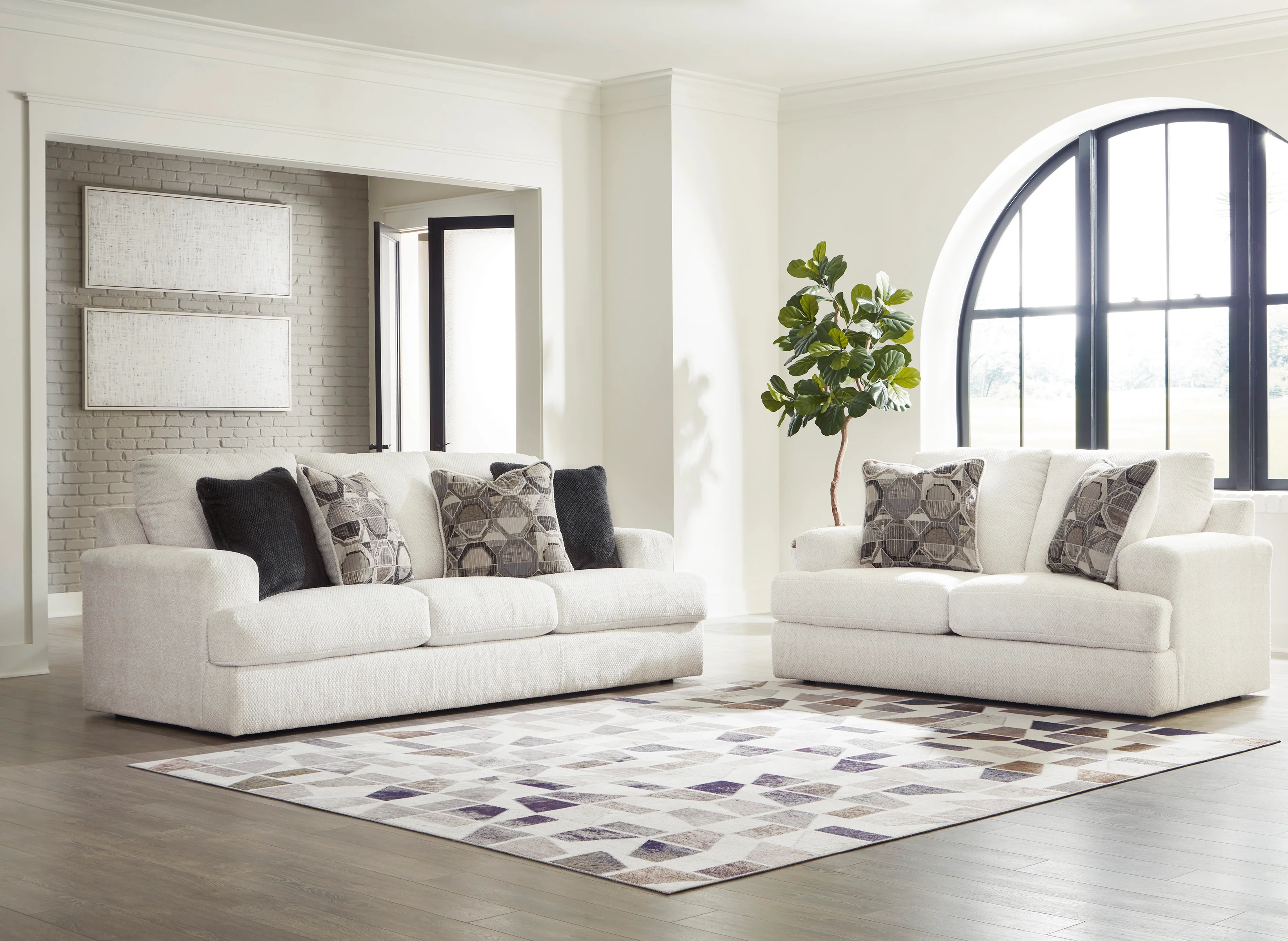 Karoline 2 Seater Sofa - Linen - Image 6