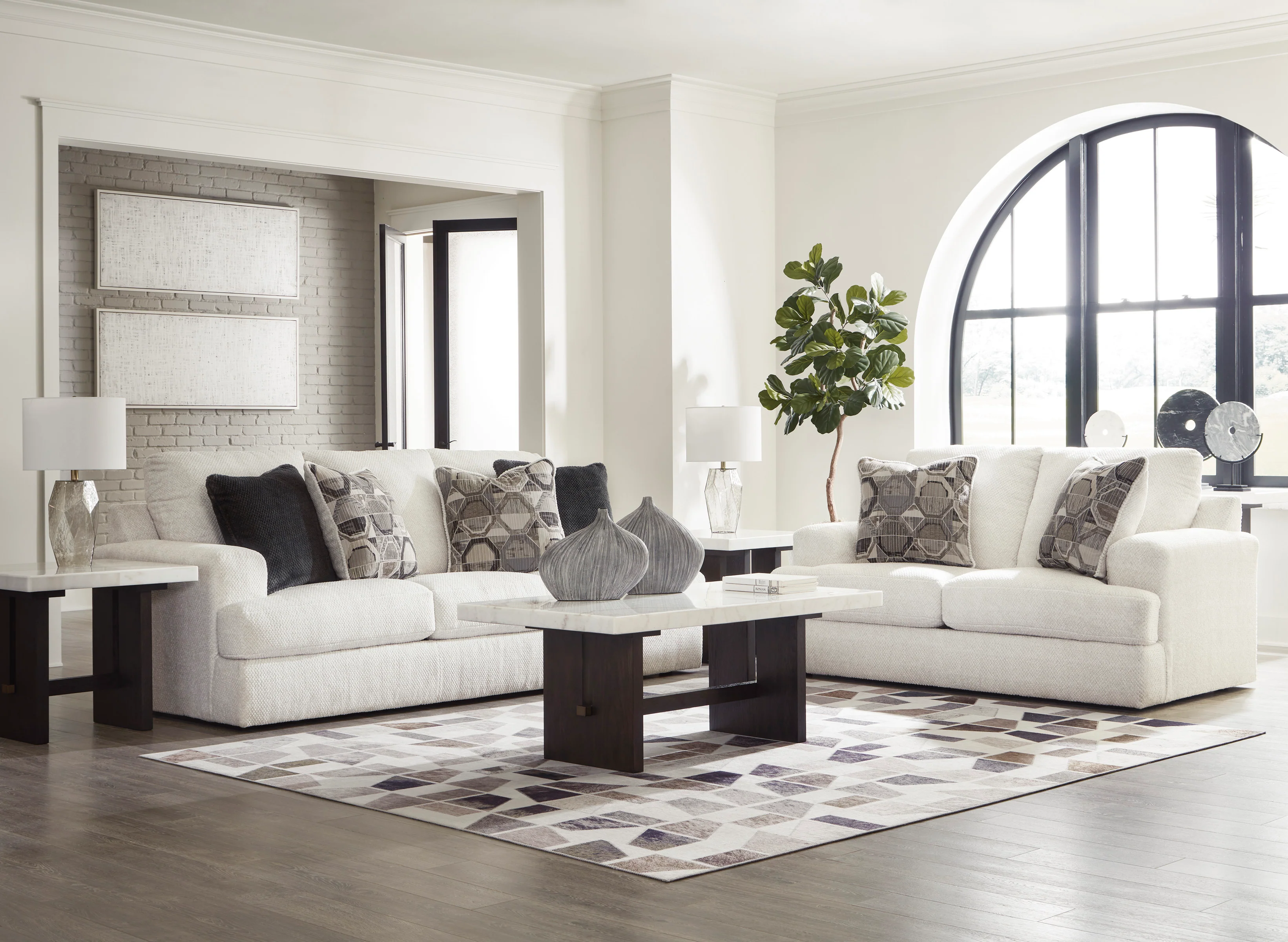 Karoline 3 Seater Sofa - Linen - Image 6
