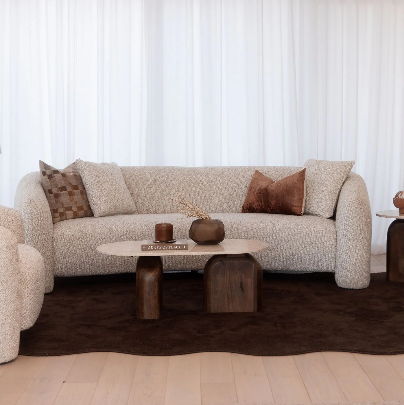 Loma Marble/Wood Coffee Table - Image 2