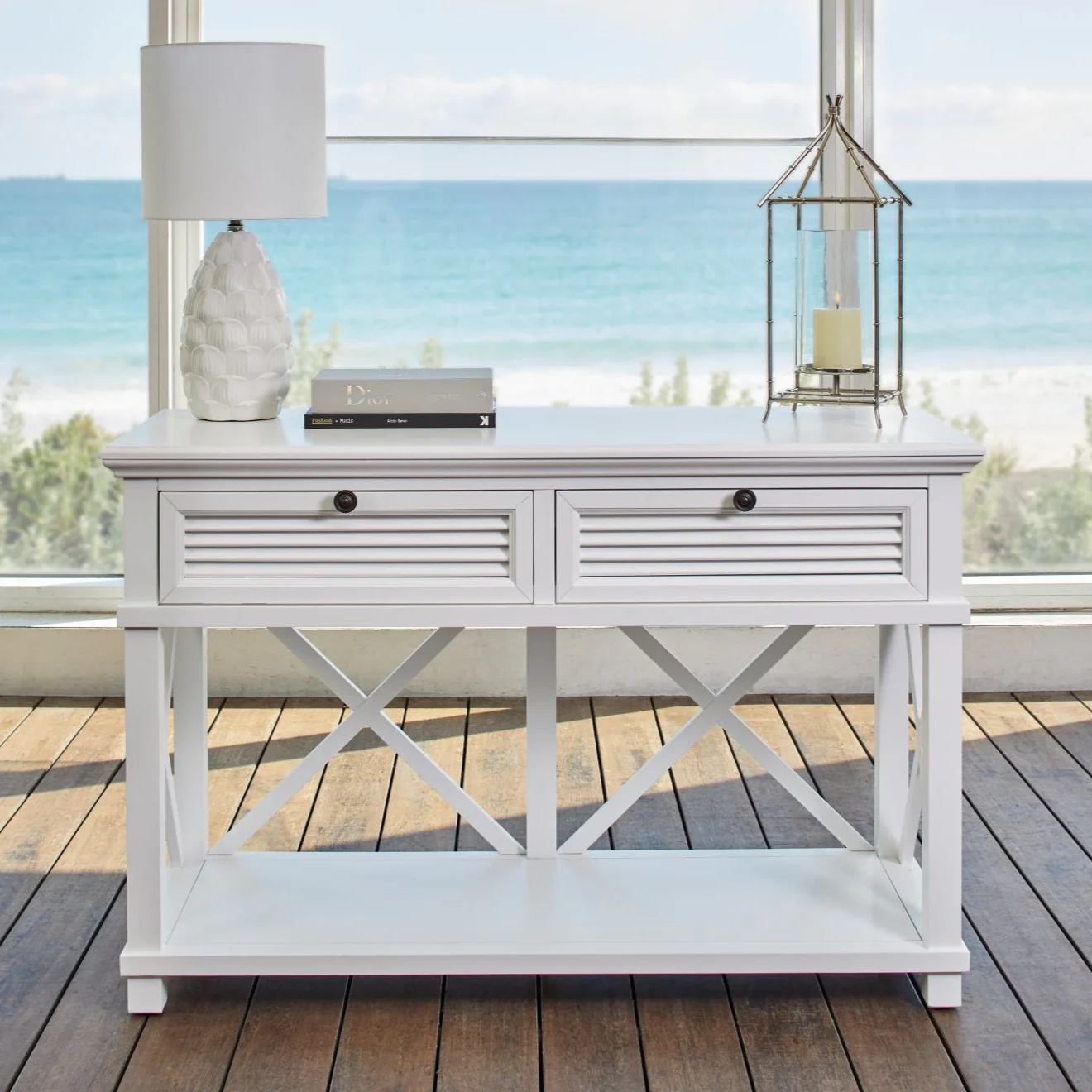 Long Beach 2 Drawer Console