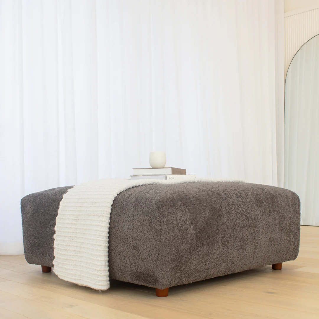 Lyla Ottoman - Cloud Caviar - Image 2