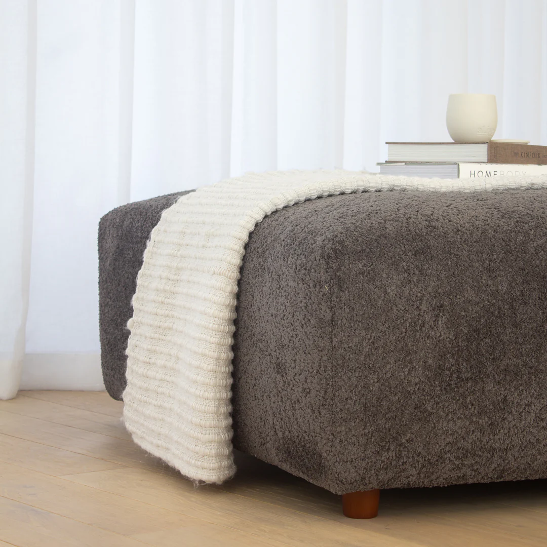Lyla Ottoman - Cloud Caviar - Image 4