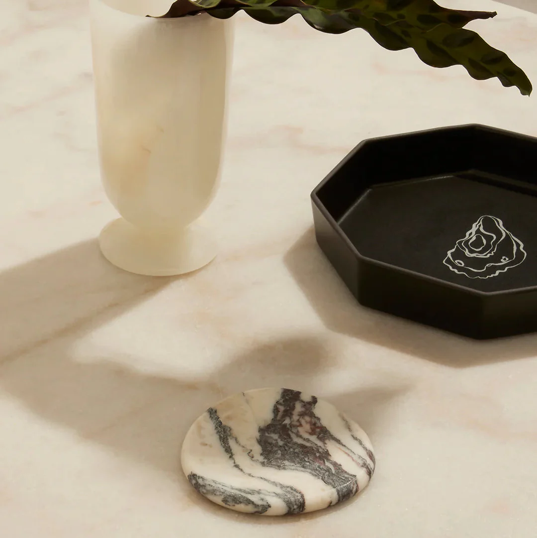 Marble Coaster Set - Calacatta Viola - Image 2