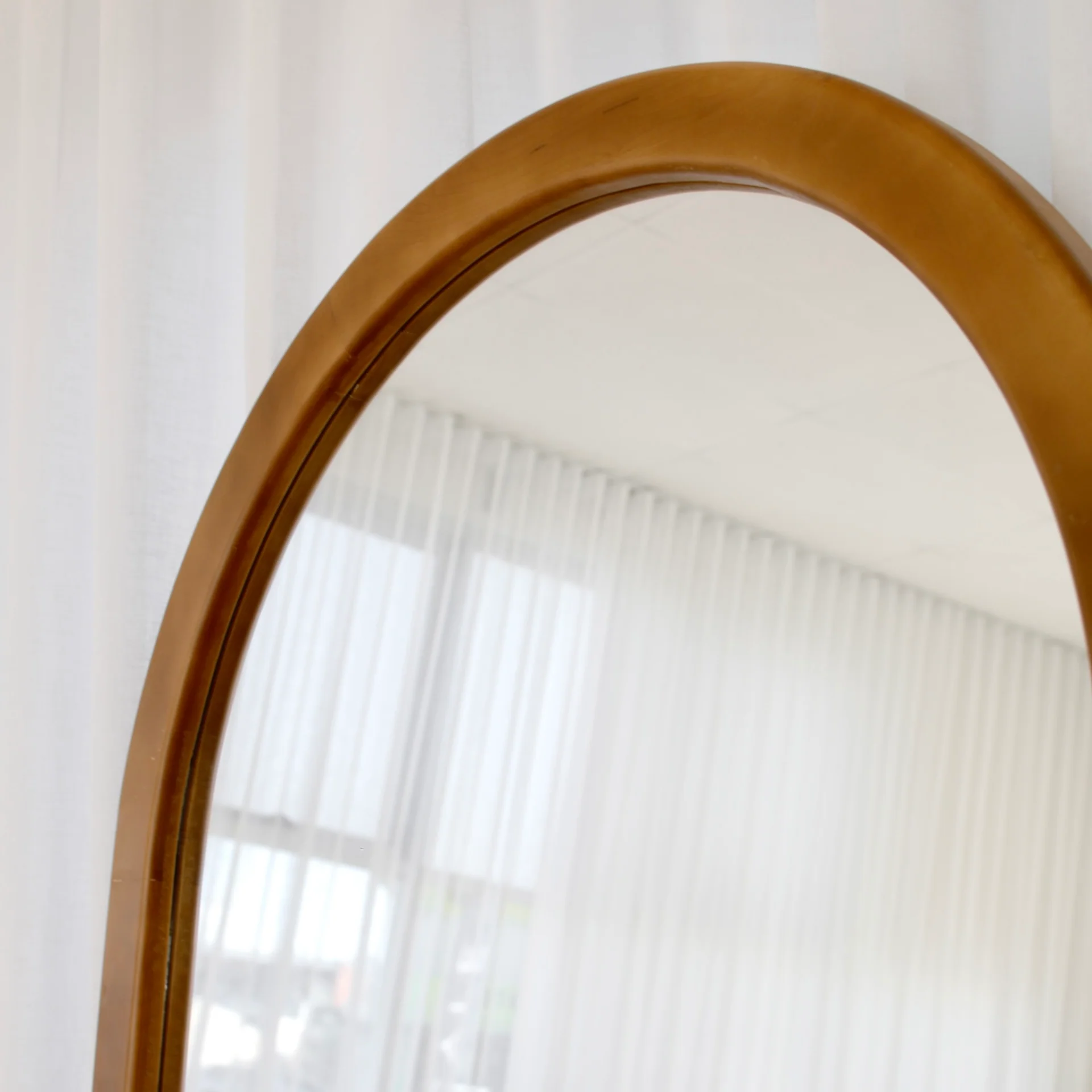 Marlo Floor Mirror - Walnut - Image 5