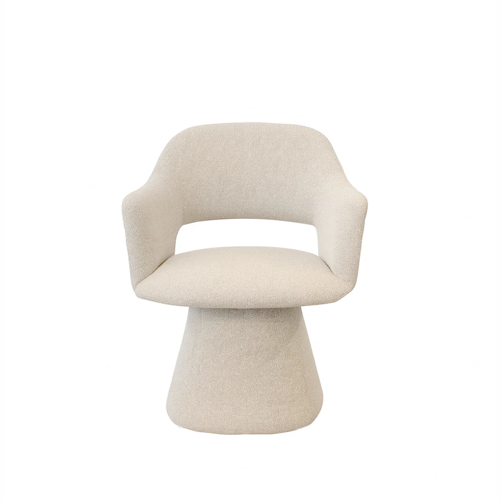 Michel Swivel Dining Chair - Sand - Image 6