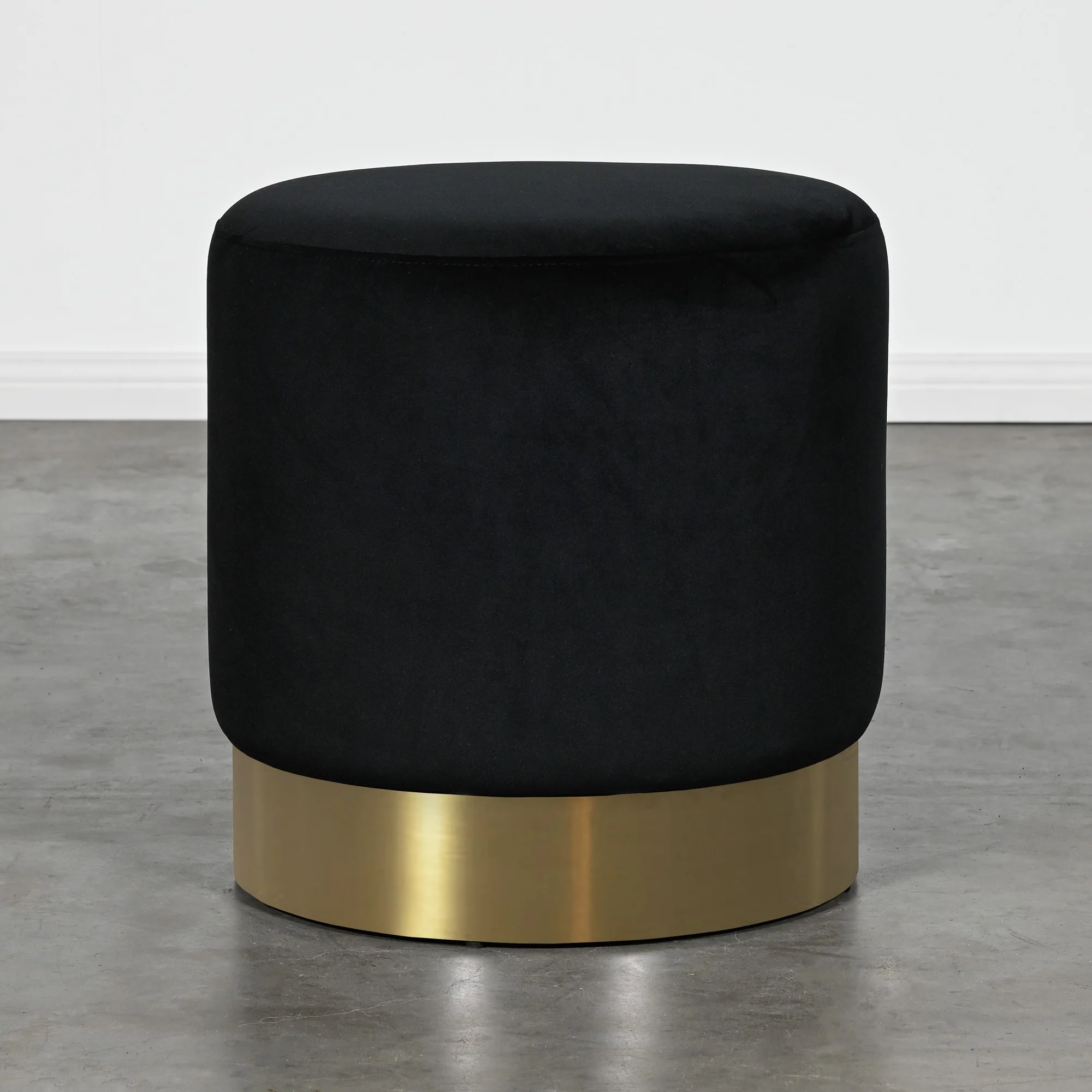 Milan Small Ottoman - Black