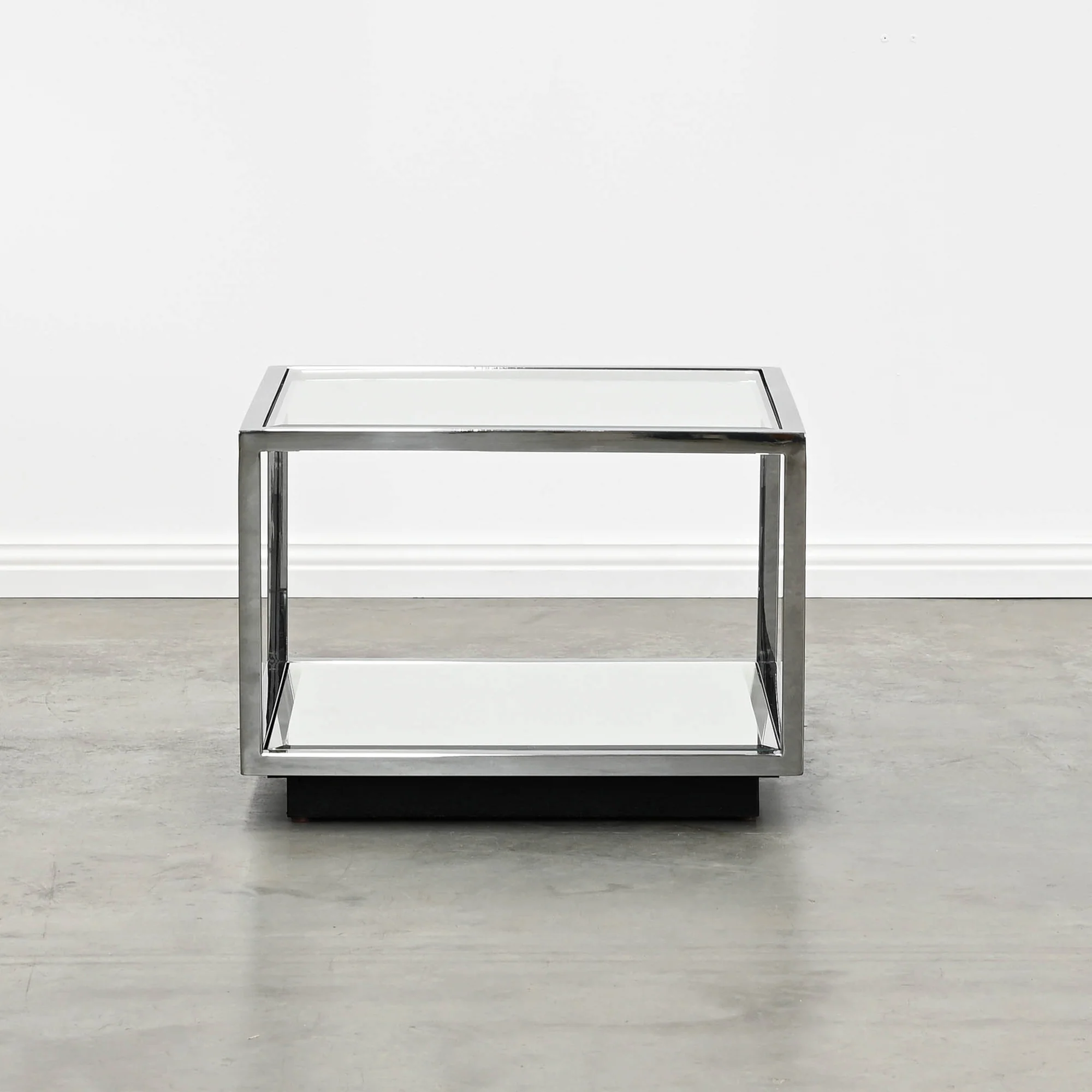 Mina Lower Side Table - Black Chrome