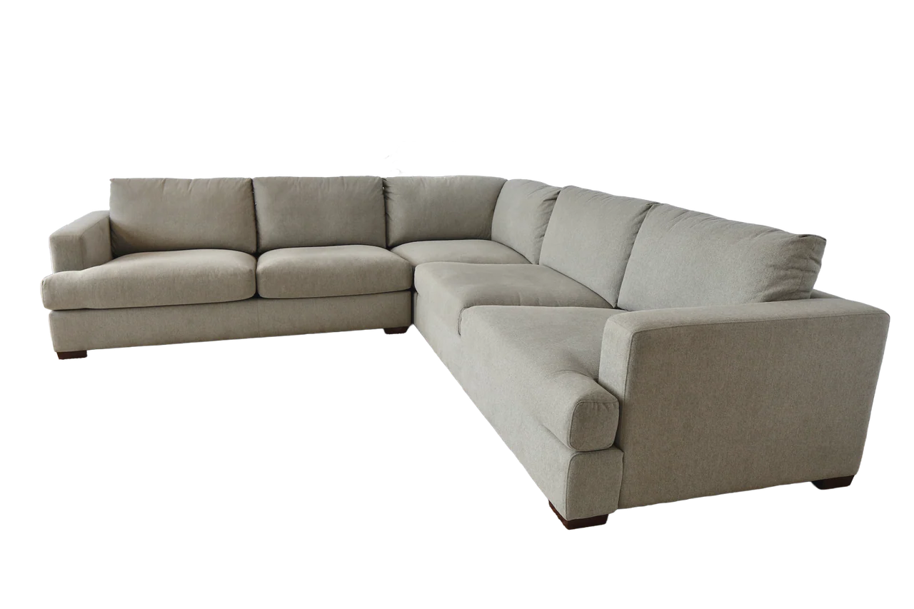 Monaco Corner Lounge - 5 Extra Wide Seats - Light Grey - Image 6
