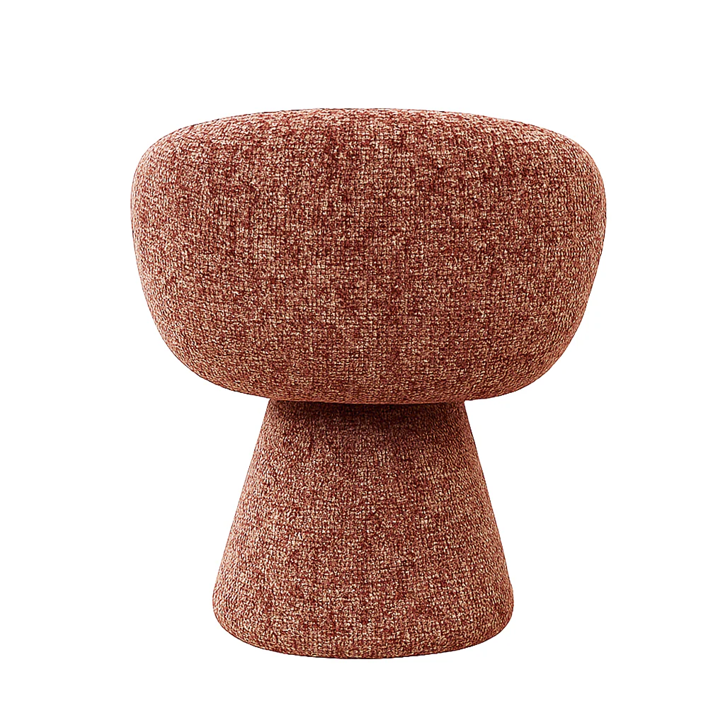 Noemi Swivel Dining Chair - Auburn Tweed - Image 8