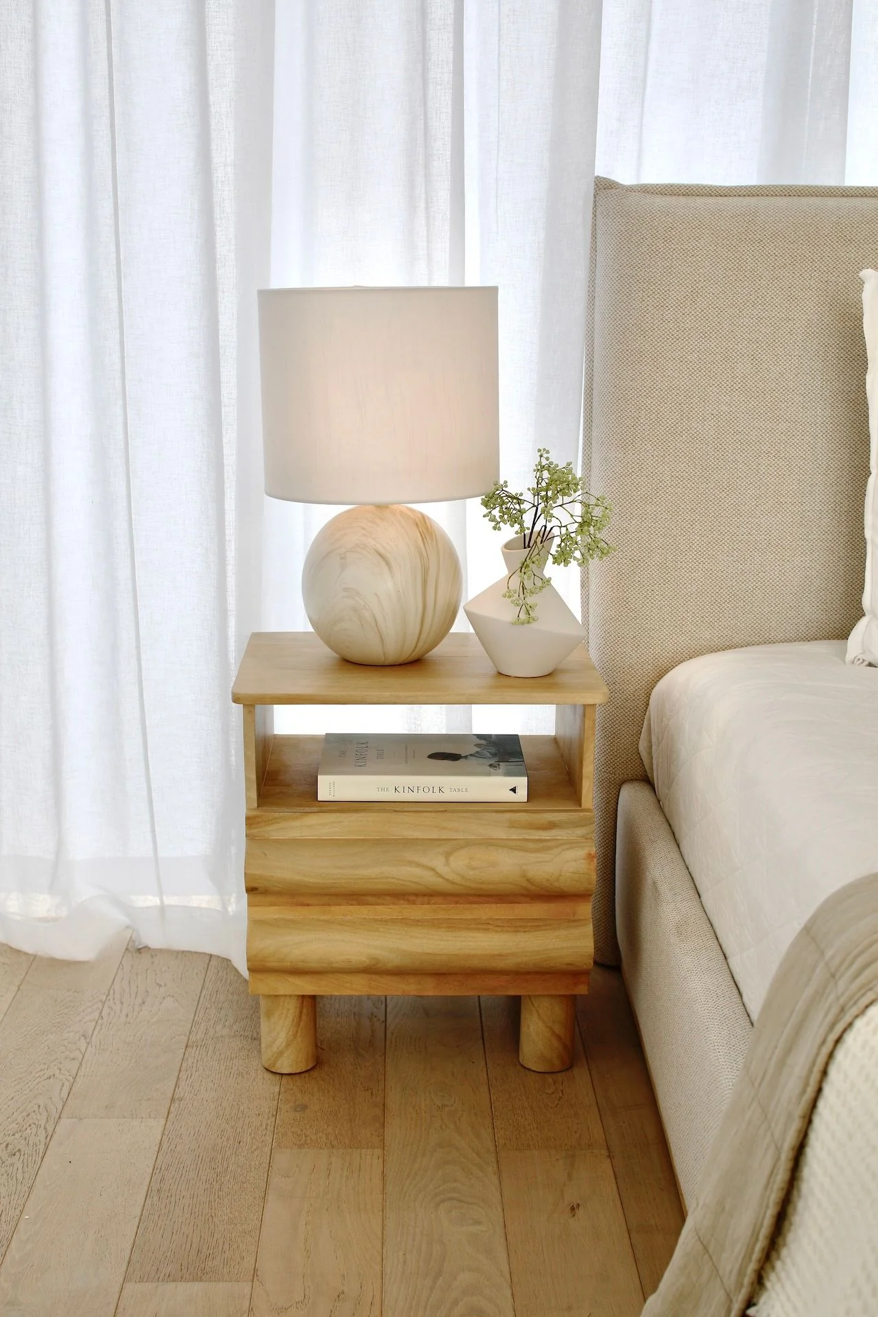 Noor 1 Drawer Bedside - Image 2