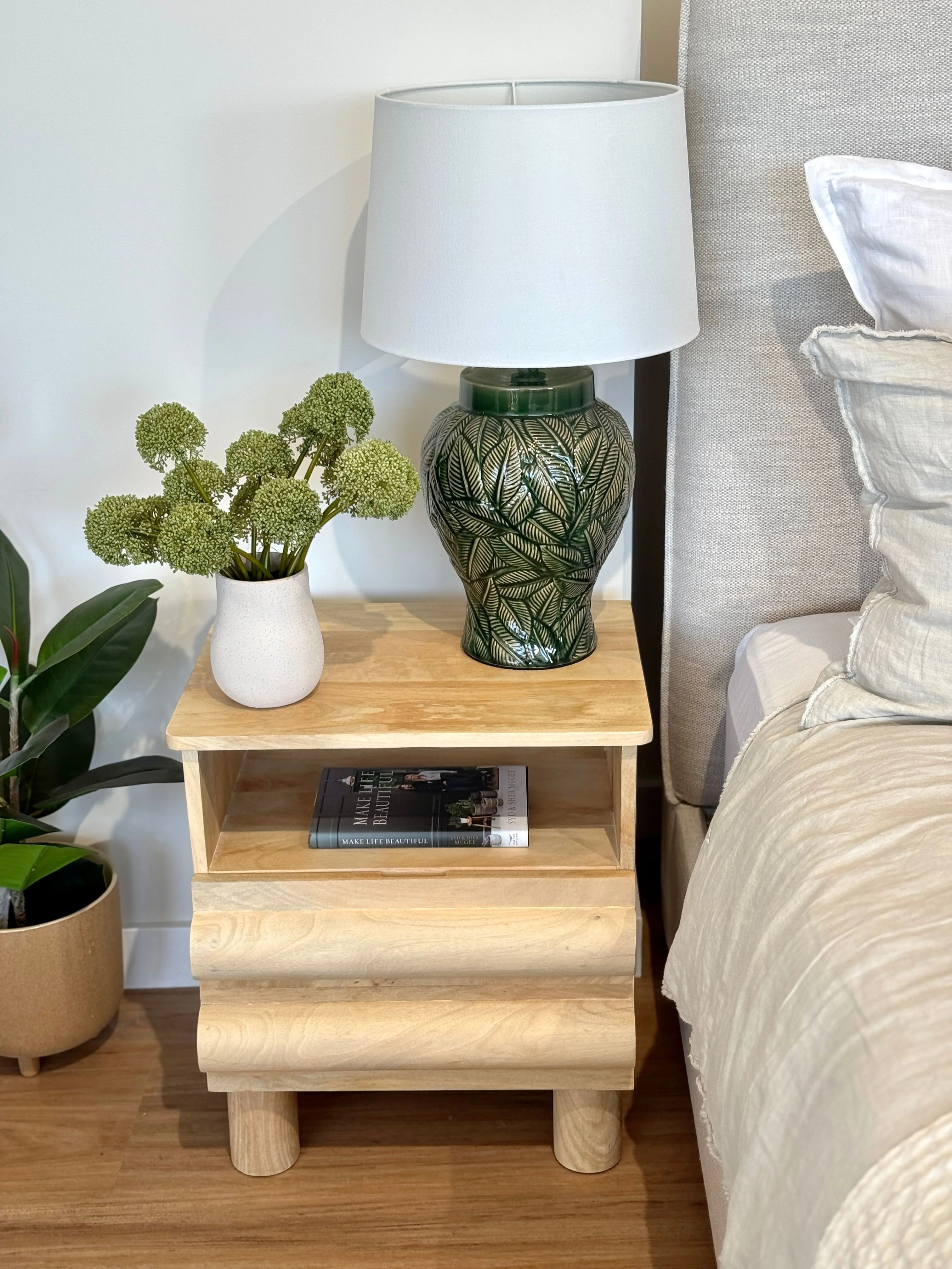 Noor 1 Drawer Bedside - Image 6