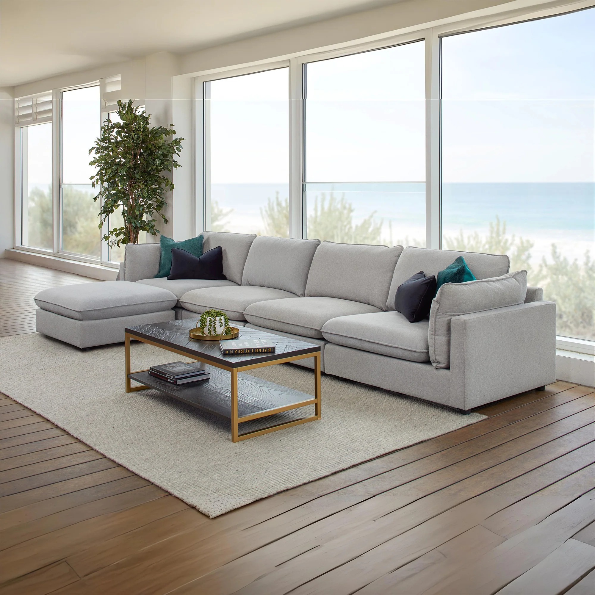 Oregon 4 Seater Chaise Lounge - Image 3