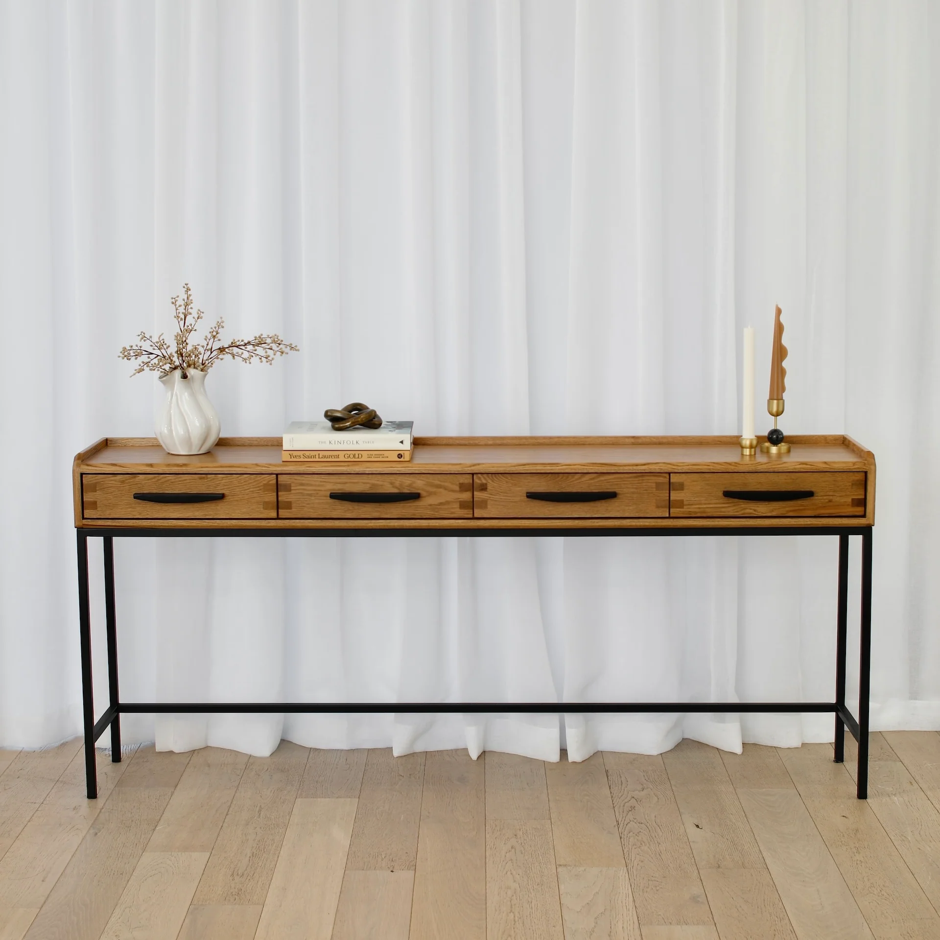 Portland 4 Drawer Console