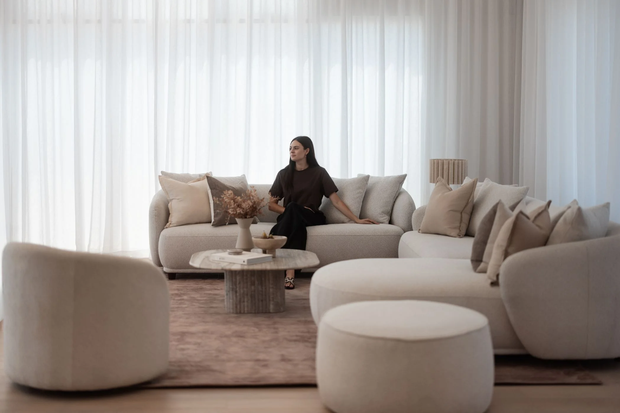 Rae 3 Seater Sofa - Cloud - Image 4