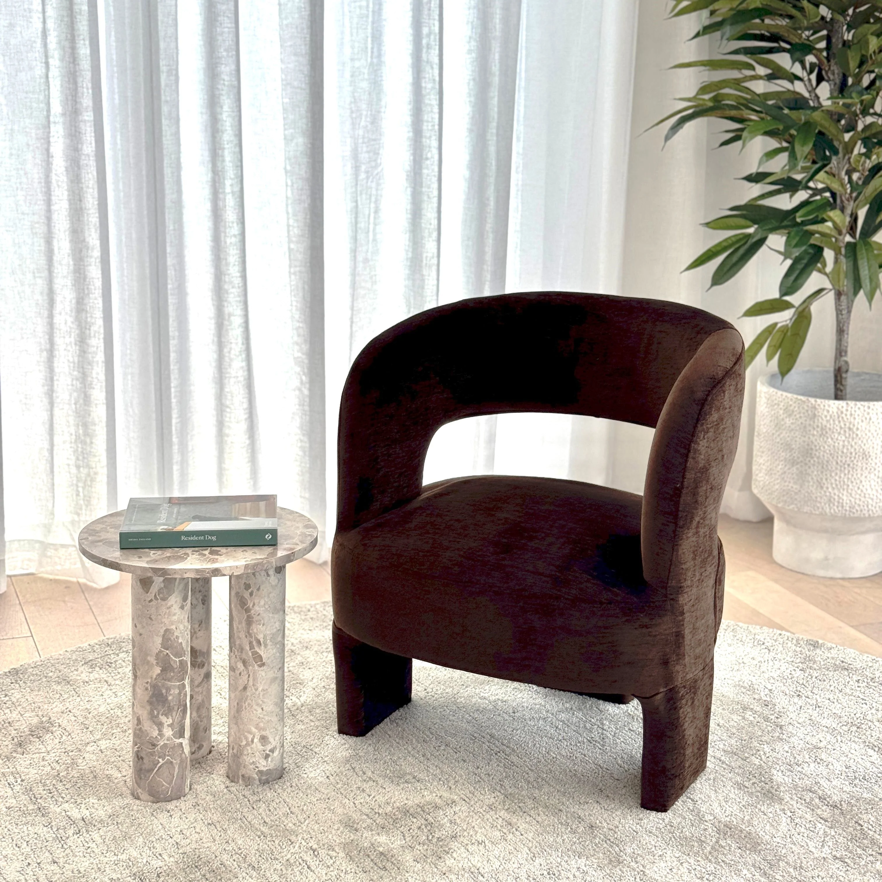 Rivo Armchair - Chocolate - Image 3