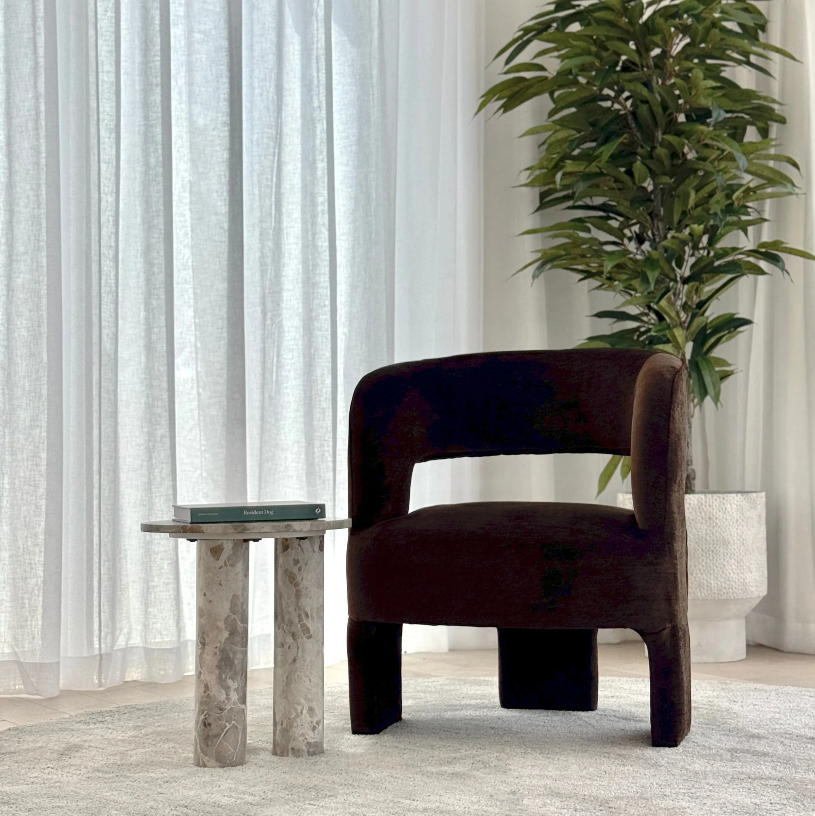 Rivo Armchair - Chocolate - Image 4