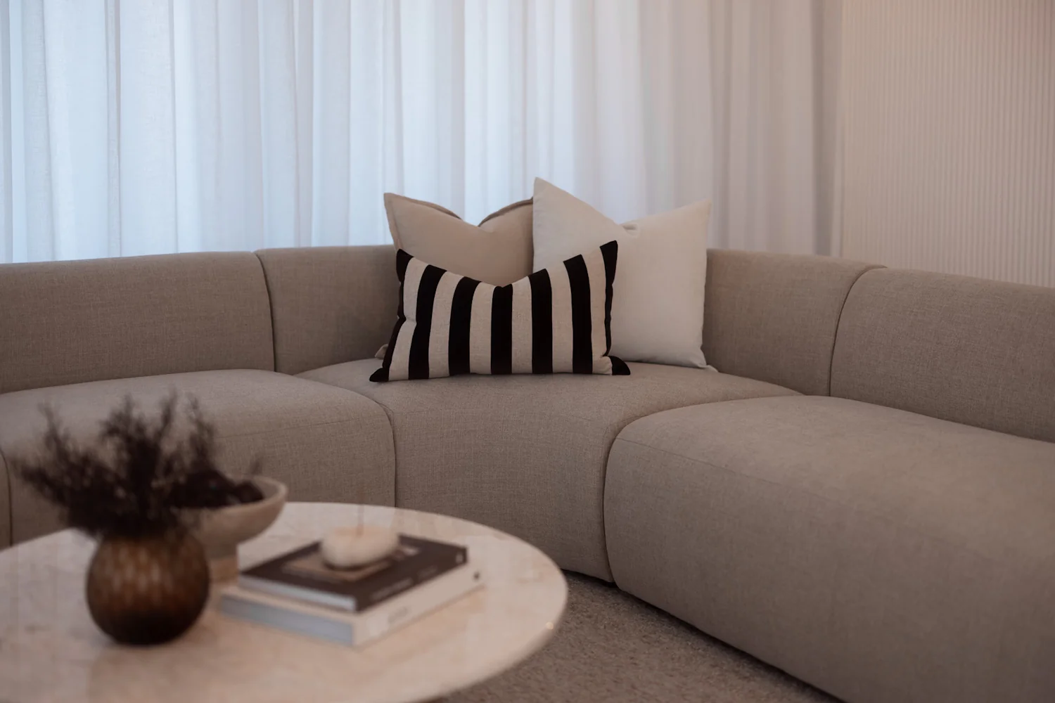 Sade Modular Lounge - Preston Cobblestone - Image 3