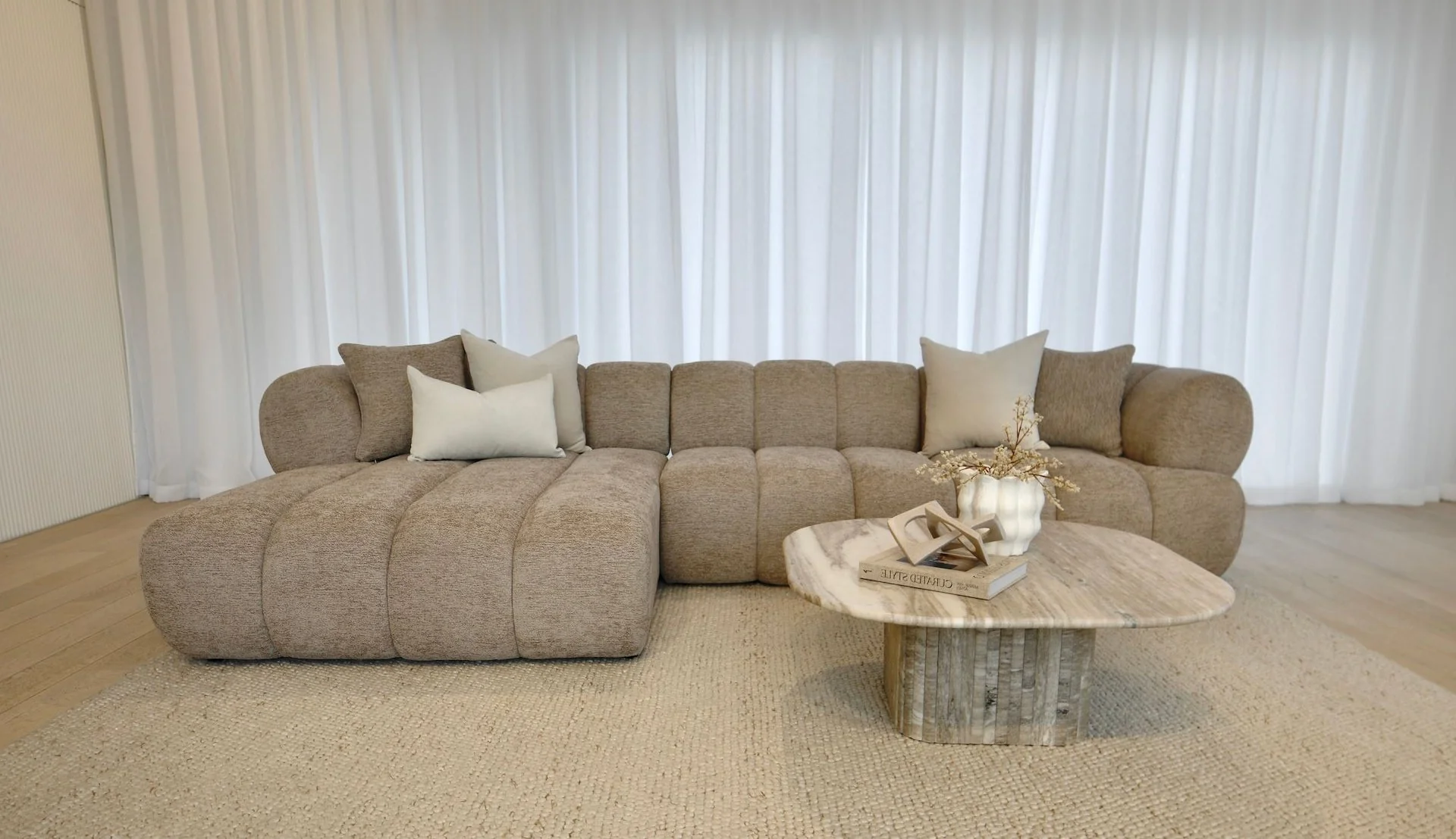 Savannah LHS Chaise - Almond - Image 3