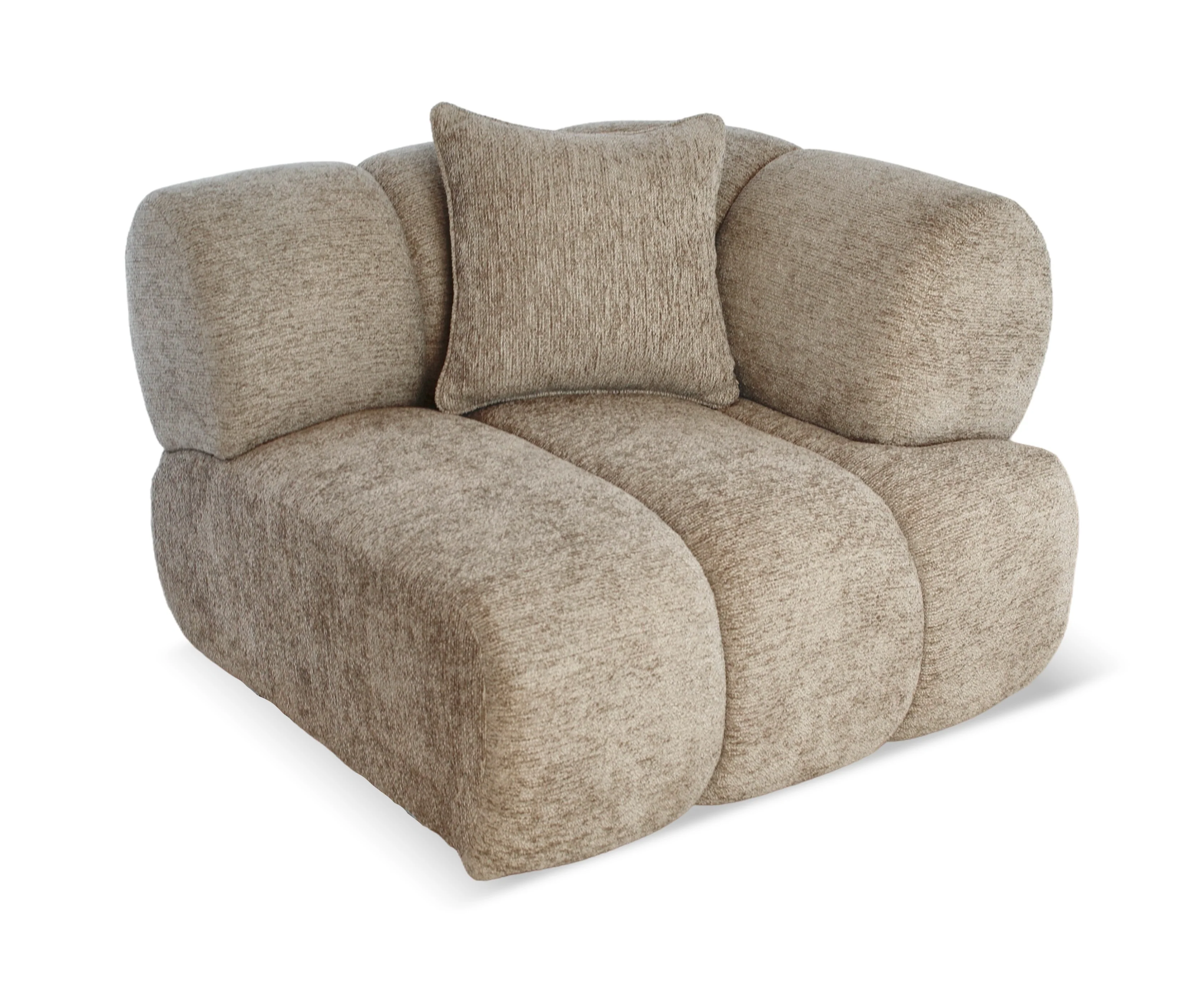 Savannah Single Seat with RHS Arm - Almond - Image 2