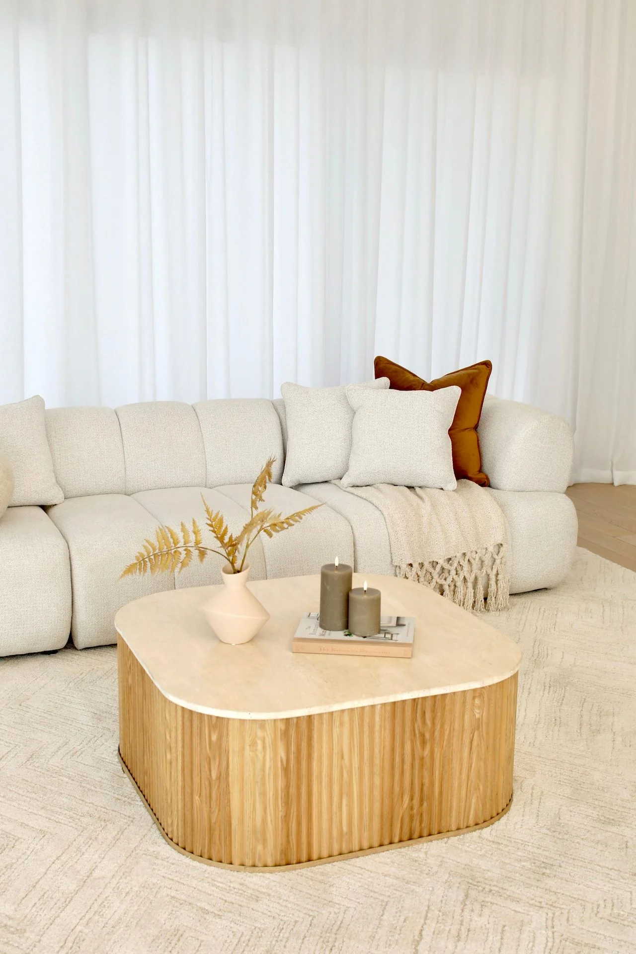 Travertine Coffee Table - Image 3